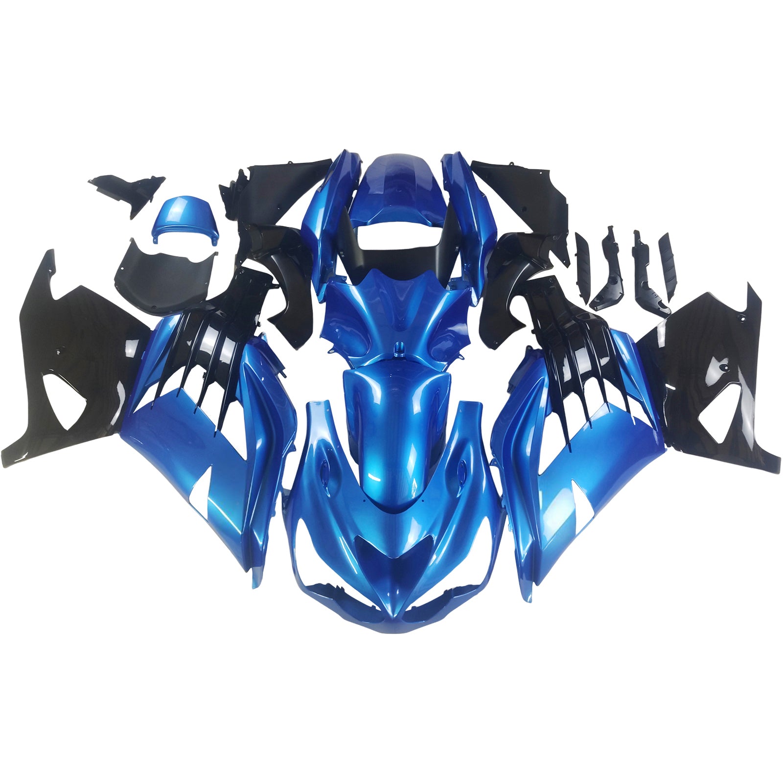 Plastikowe owiewki Amotopart 2012-2021 Kawasaki ZX14R Ninja Blue Generic