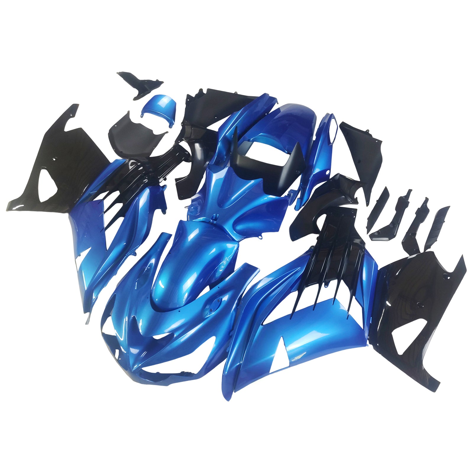 Plastikowe owiewki Amotopart 2012-2021 Kawasaki ZX14R Ninja Blue Generic