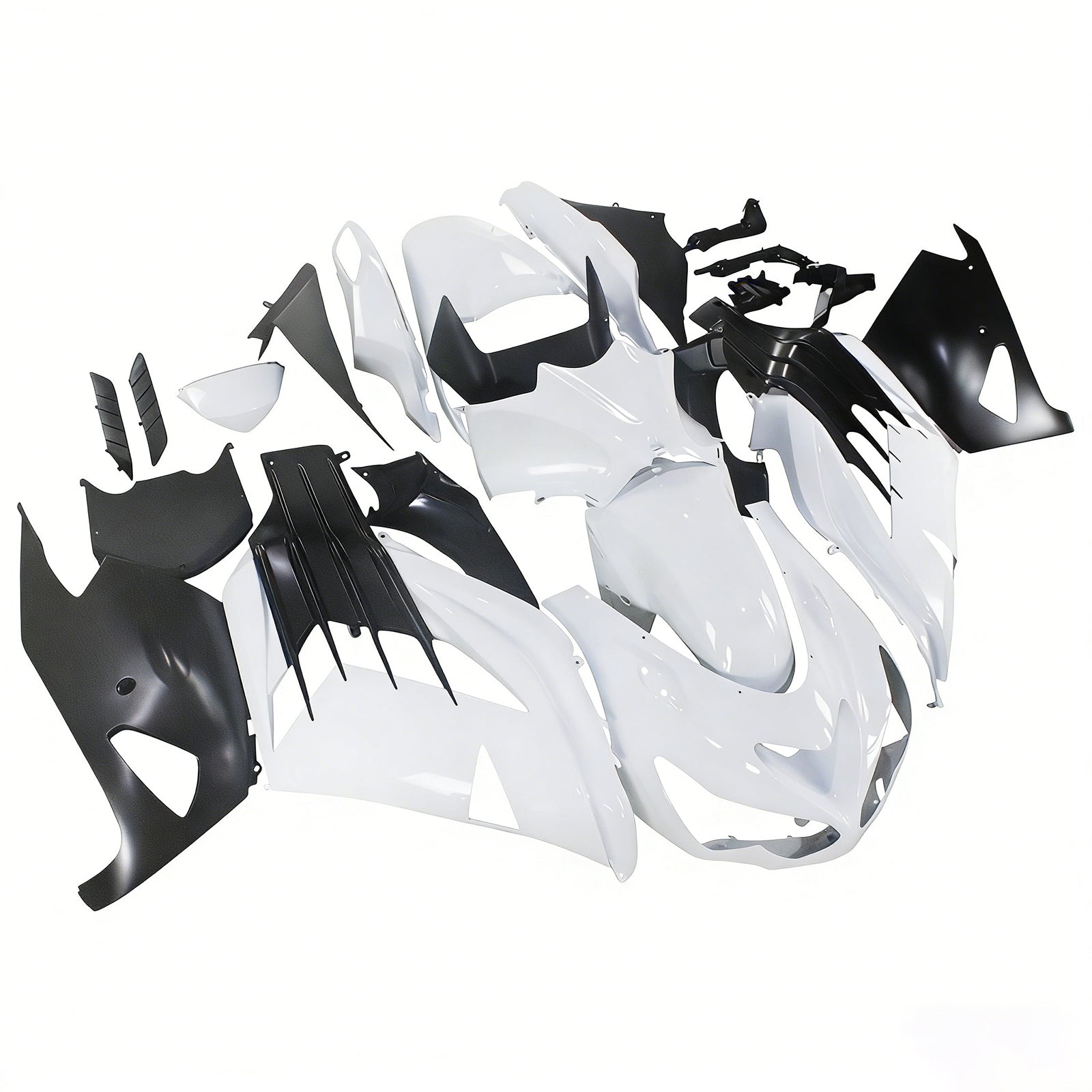 Amotopart Carénages Plastiques 2012-2021 Kawasaki ZX14R Ninja White Generic