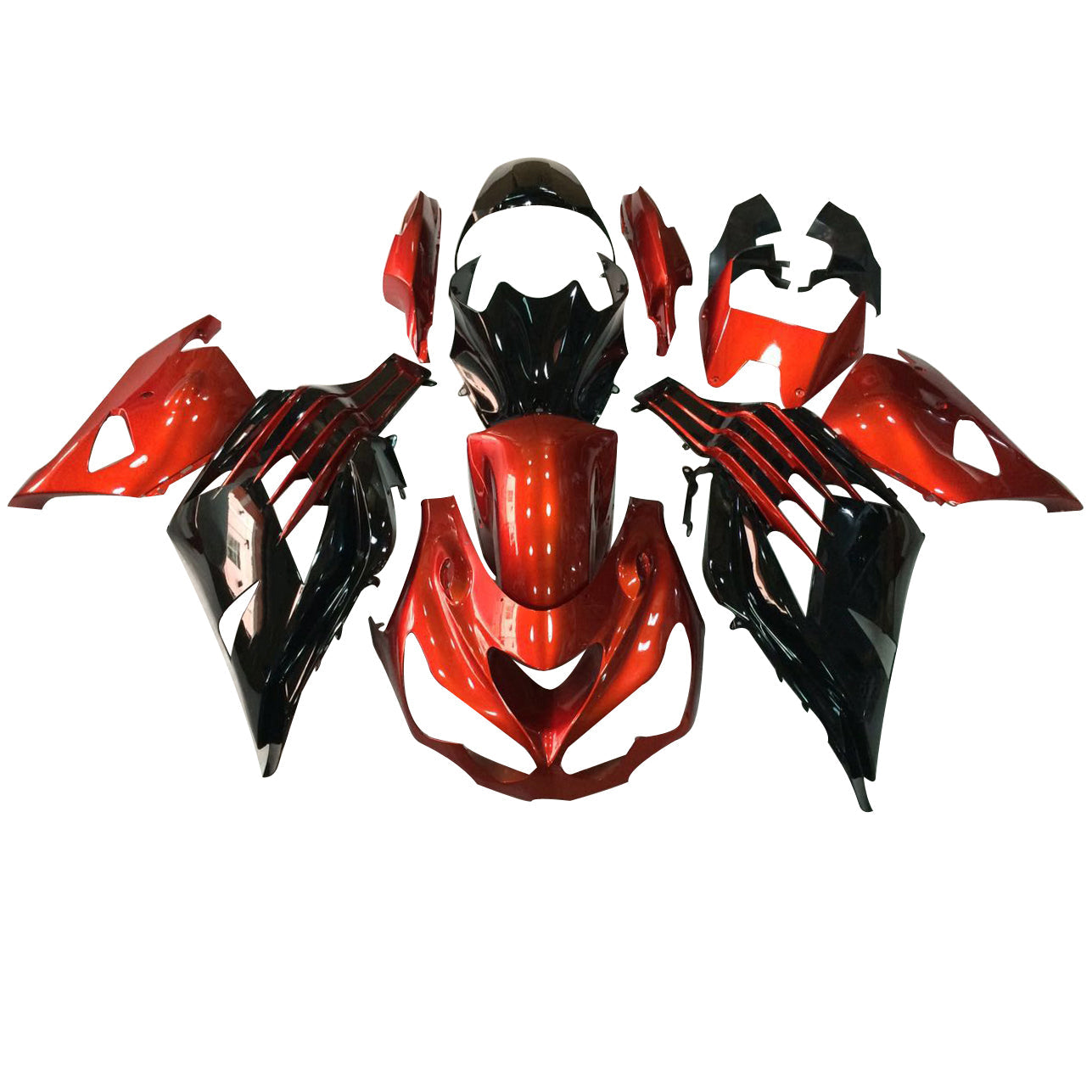 Amotopart muovisuojat 2012-2021 Kawasaki ZX14R Ninja oranssi musta yleinen
