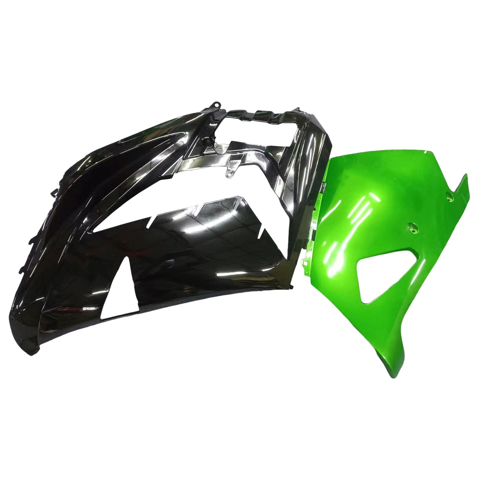 Amotopart pour Ninja ZX14R 2012-2021 vert noir carrosserie carénage ABS moulé par Injection plastique ensemble 10 # générique