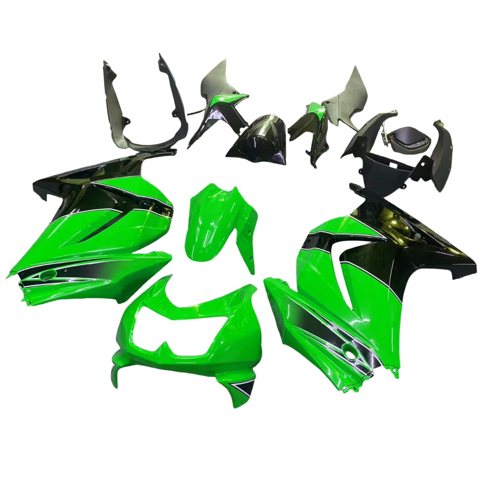 Kit de carénage par injection , carrosserie en plastique ABS Pour Kawasaki EX250/Ninja250R 2008-2012
