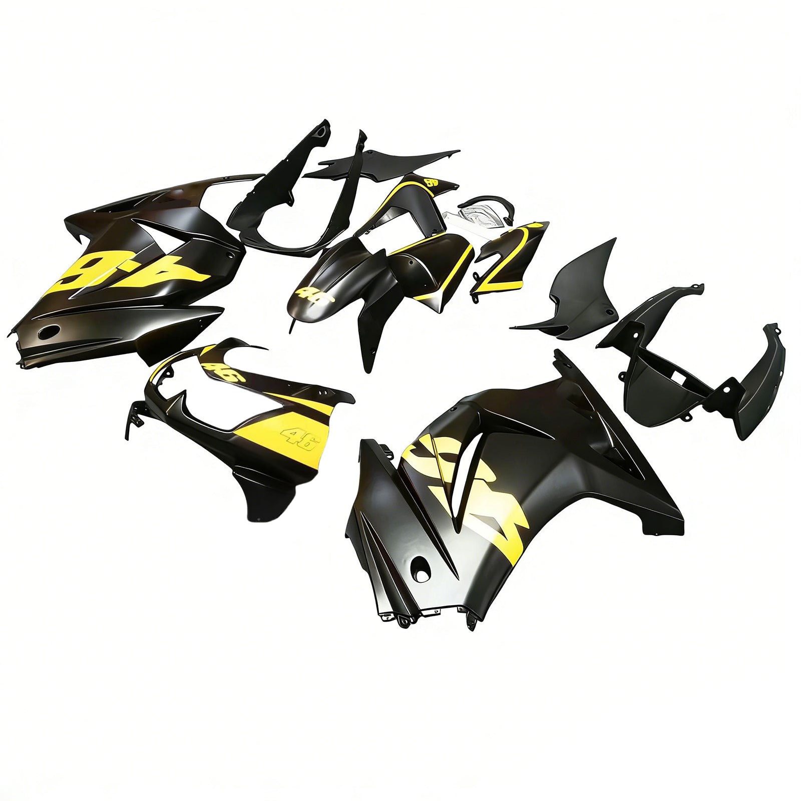 Kit de carénage d'injection Kawasaki EX250 Ninja250R 2008-2012, carrosserie en plastique ABS