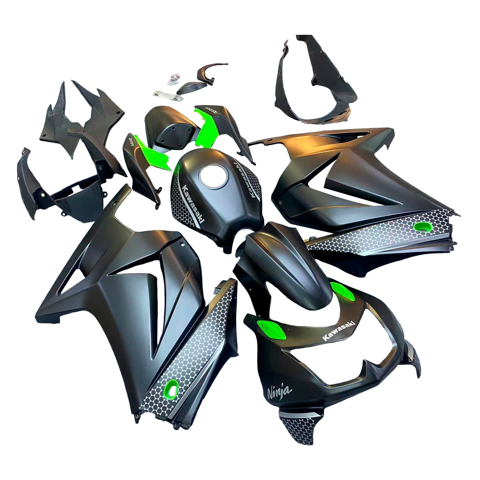 KAWASAKI Injekcijski komplet EX250 Ninja250R 2008-2012, ABS Plastic Karoserija