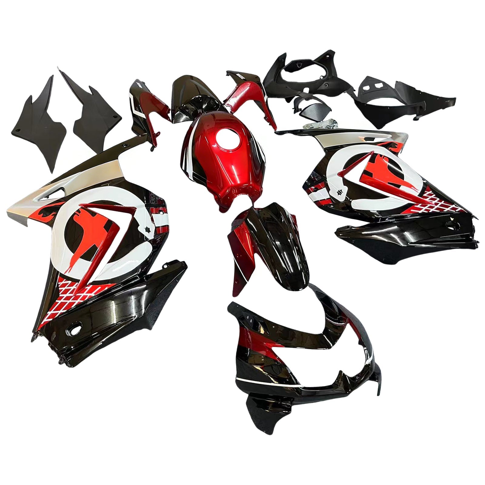 Kit de carénage d'injection Kawasaki EX250 Ninja250R, carrosserie en plastique, 2008 – 2012