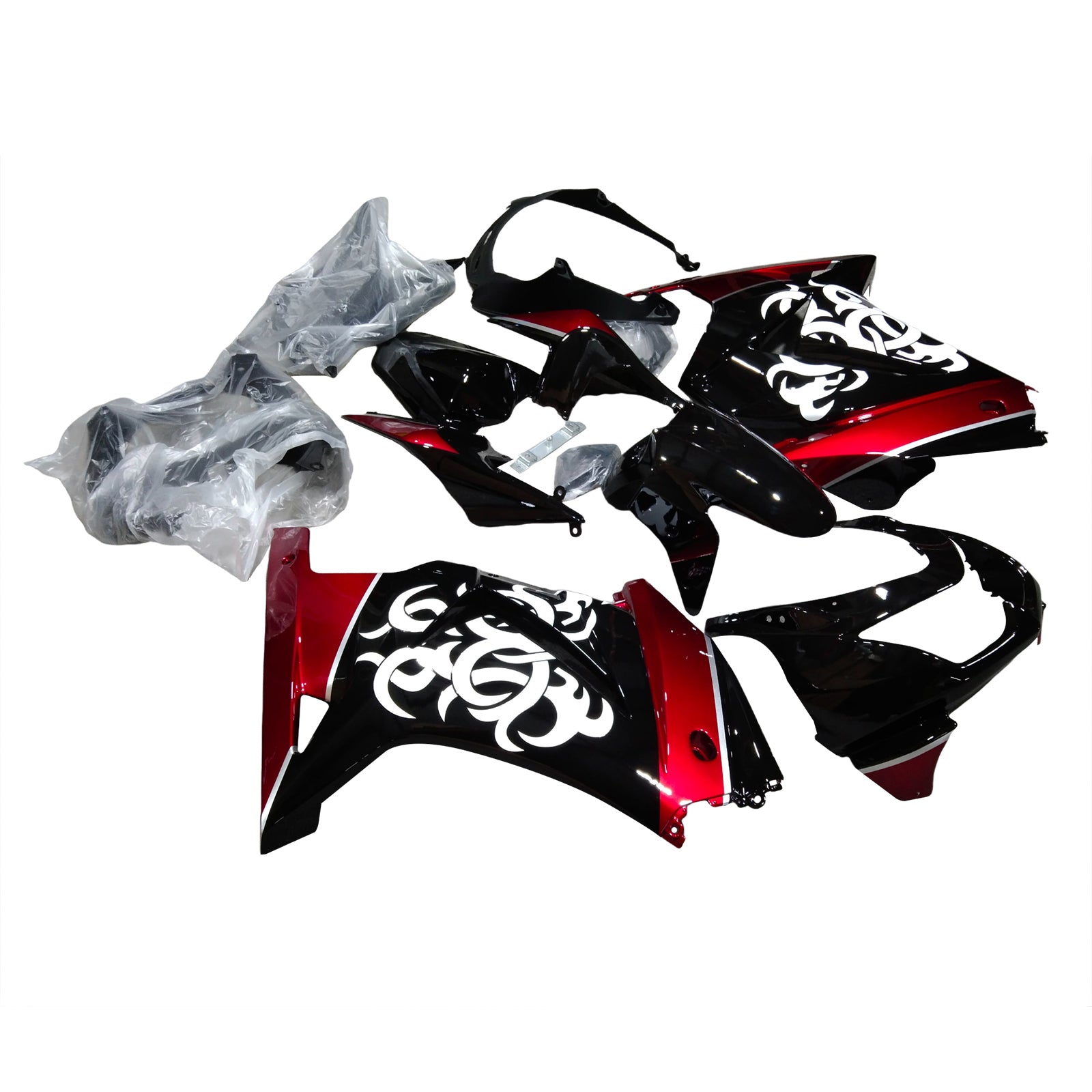 KAWASAKI Injekcijski komplet EX250 Ninja250R 2008-2012, ABS Plastic Karoserija