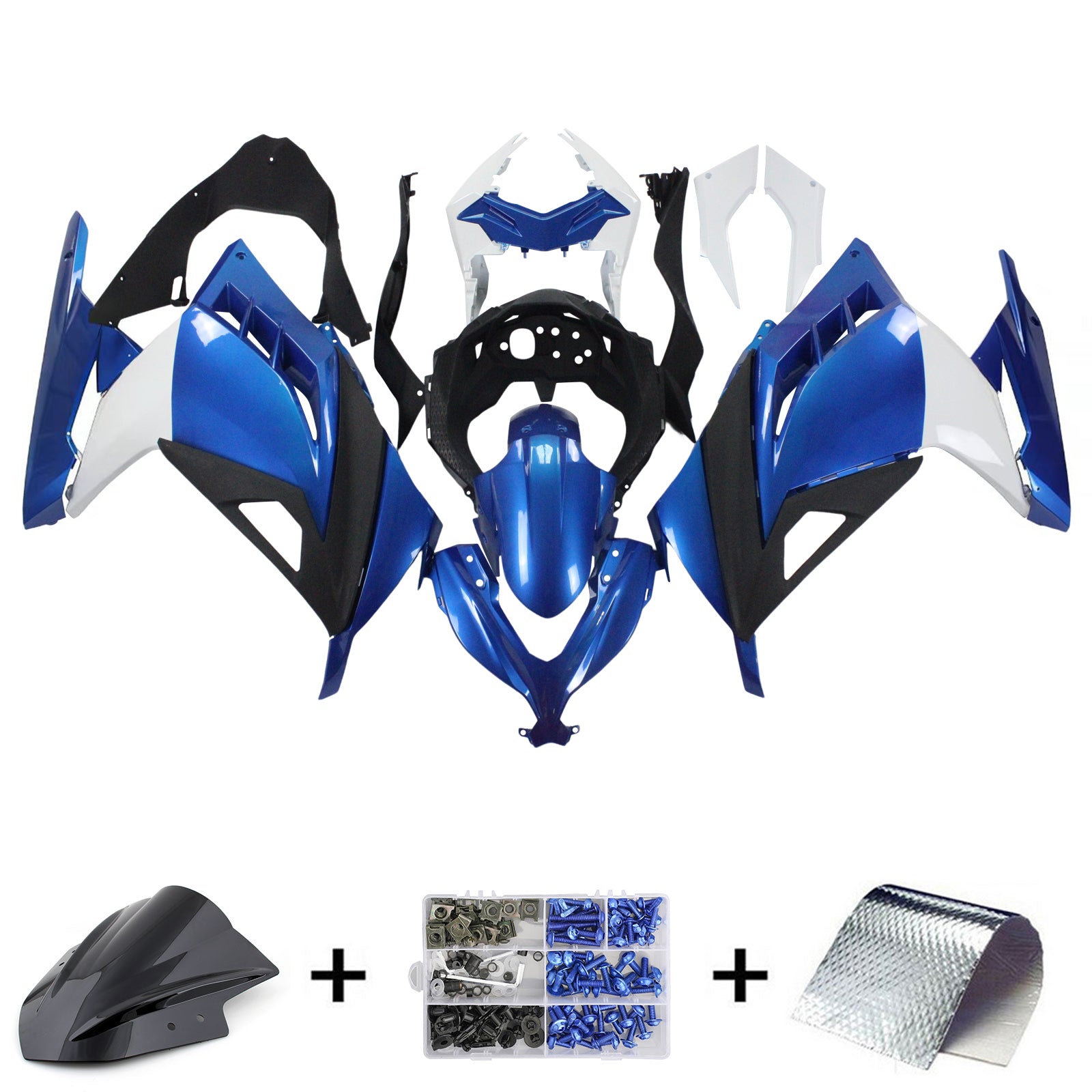 2013-2017 Kawasaki EX300/ninja 300 vbrizgavanje kompleta ABS plastične karoserije