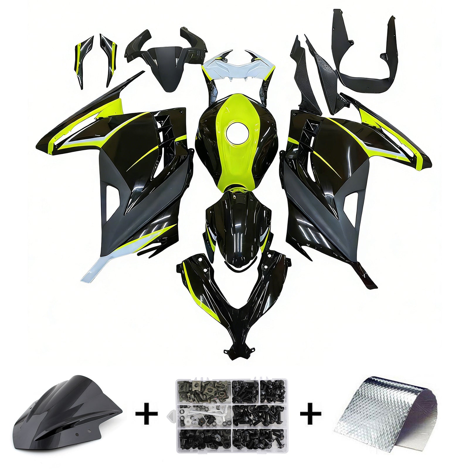2013-2024 Kawasaki Ex 300 / Ninja 300 Kit de carénage injection Bodywork Abs en plastique