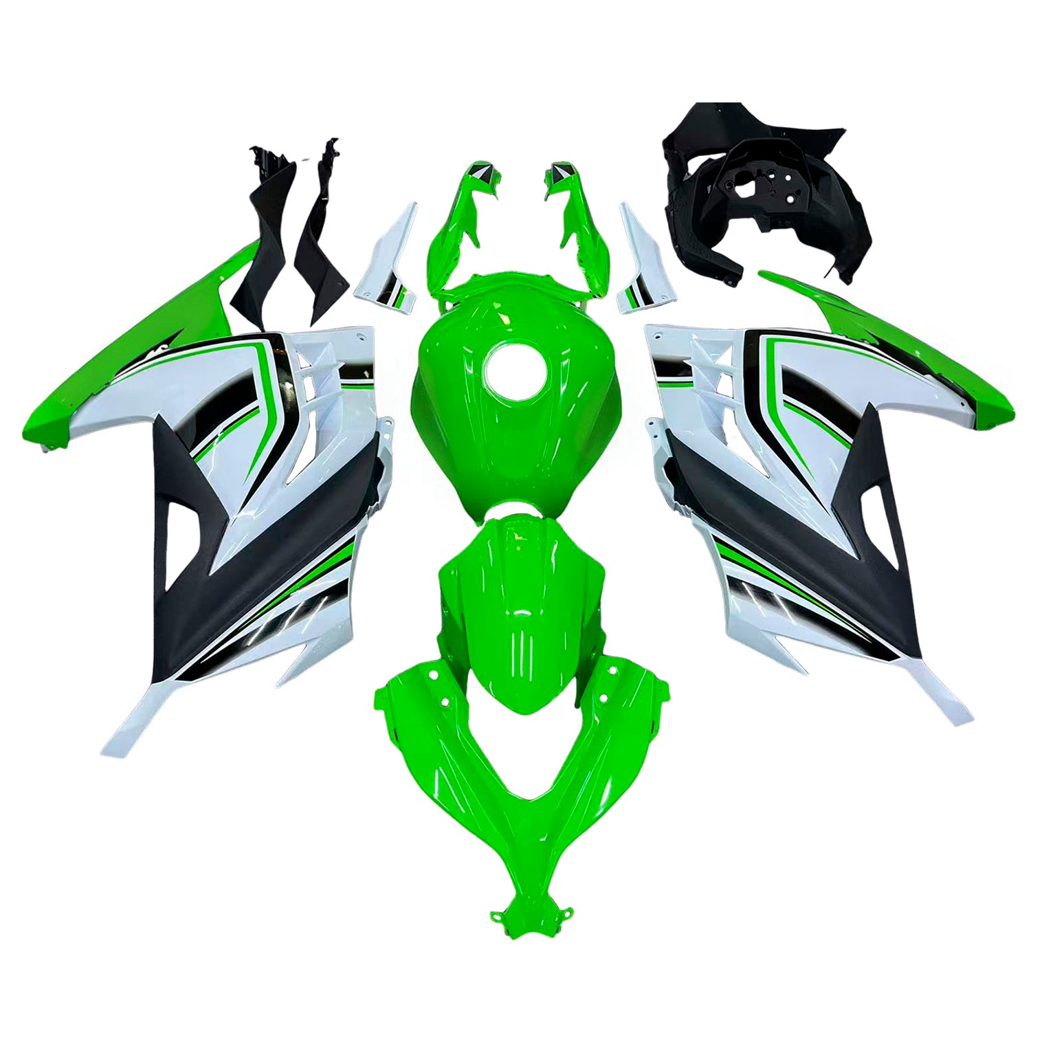 Amotopart Kawasaki EX300/Ninja 300 2013-2017 ABS muovinen korirakennesarja