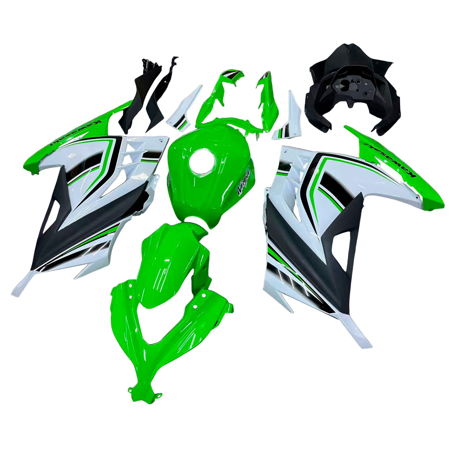 Amotopart Kawasaki EX300/Ninja 300 2013-2017 ABS kunststof carrosseriekuipset