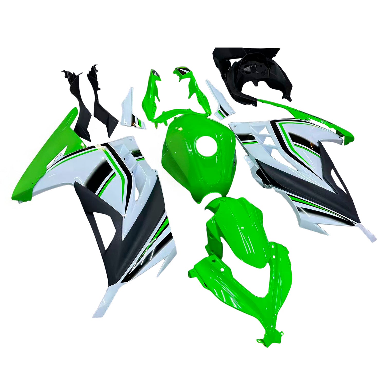 Amotopart Kawasaki EX300/Ninja 300 2013-2017 ABS muovinen korirakennesarja