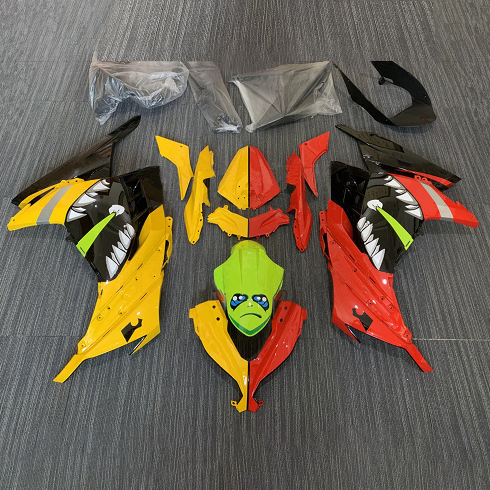 Amotopart kawasaki ex300/ninja 300 2013-2017 Kit poštenost Popravljanje plastičnega abs