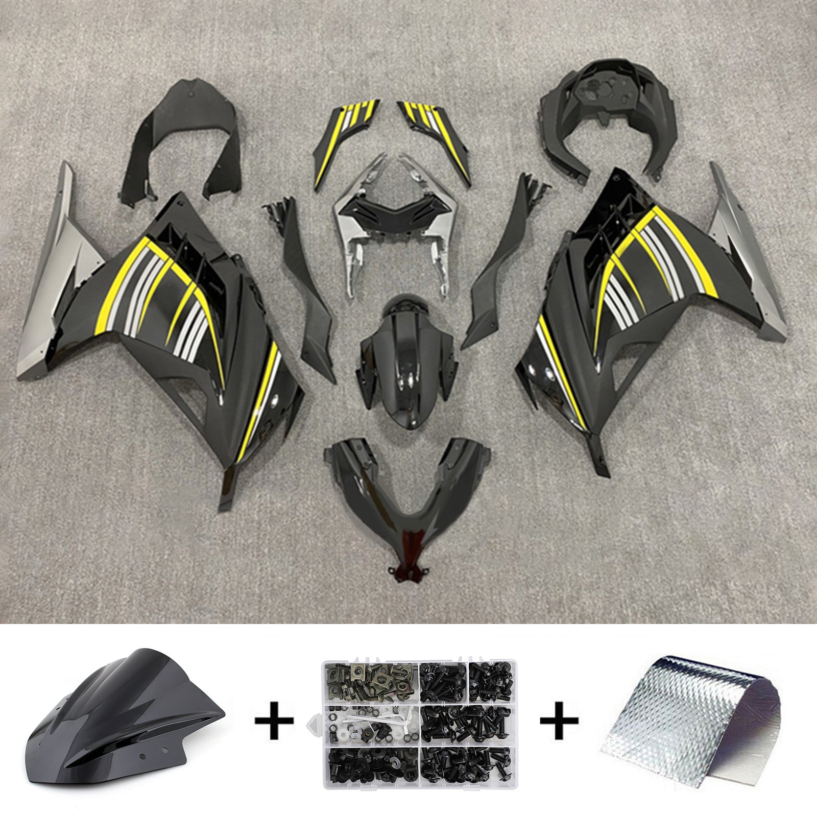 Amotopart kawasaki ex300/ninja 300 2013-2017 Kit poštenost Popravljanje plastičnega abs