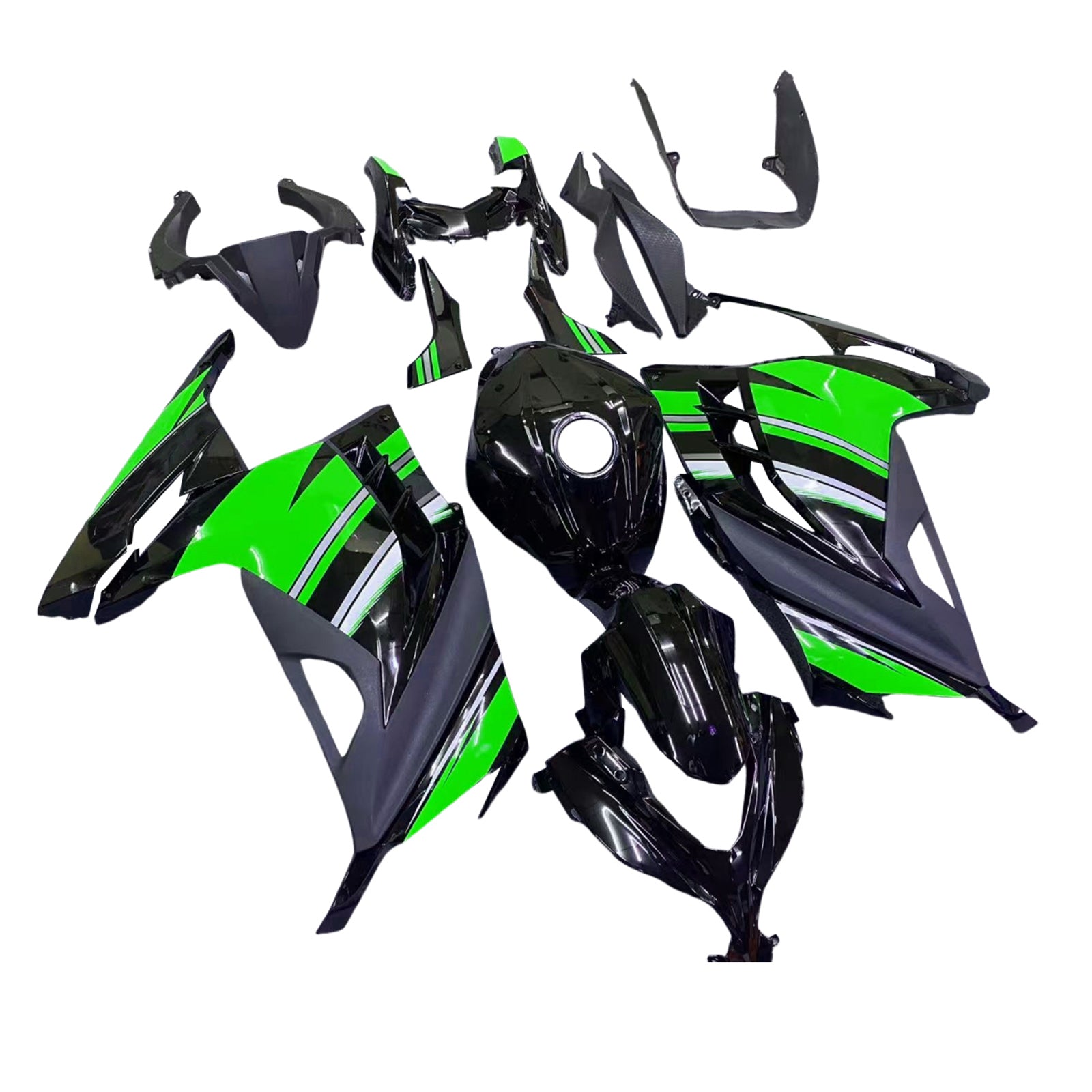 Amotopart Kawasaki EX300/Ninja 300 2013-2017 ABS muovinen korirakennesarja