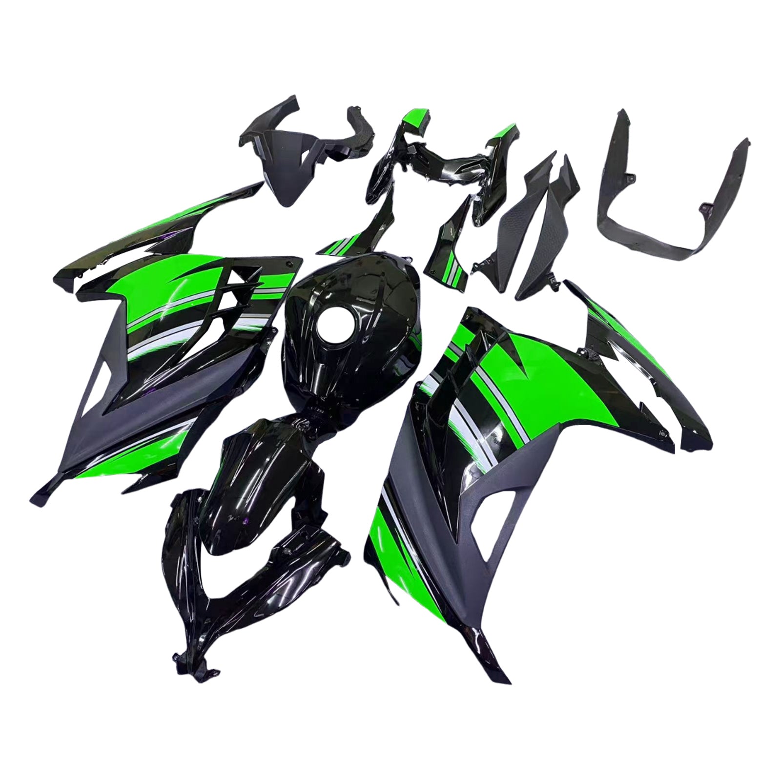 Amotopart Kawasaki EX300/Ninja 300 2013-2017 ABS muovinen korirakennesarja