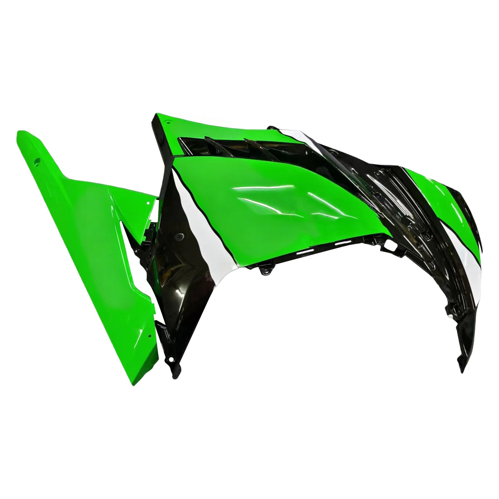 Amotopart Kawasaki EX300/Ninja300 2013-2017 Kit Carénage Carrosserie Plastique ABS