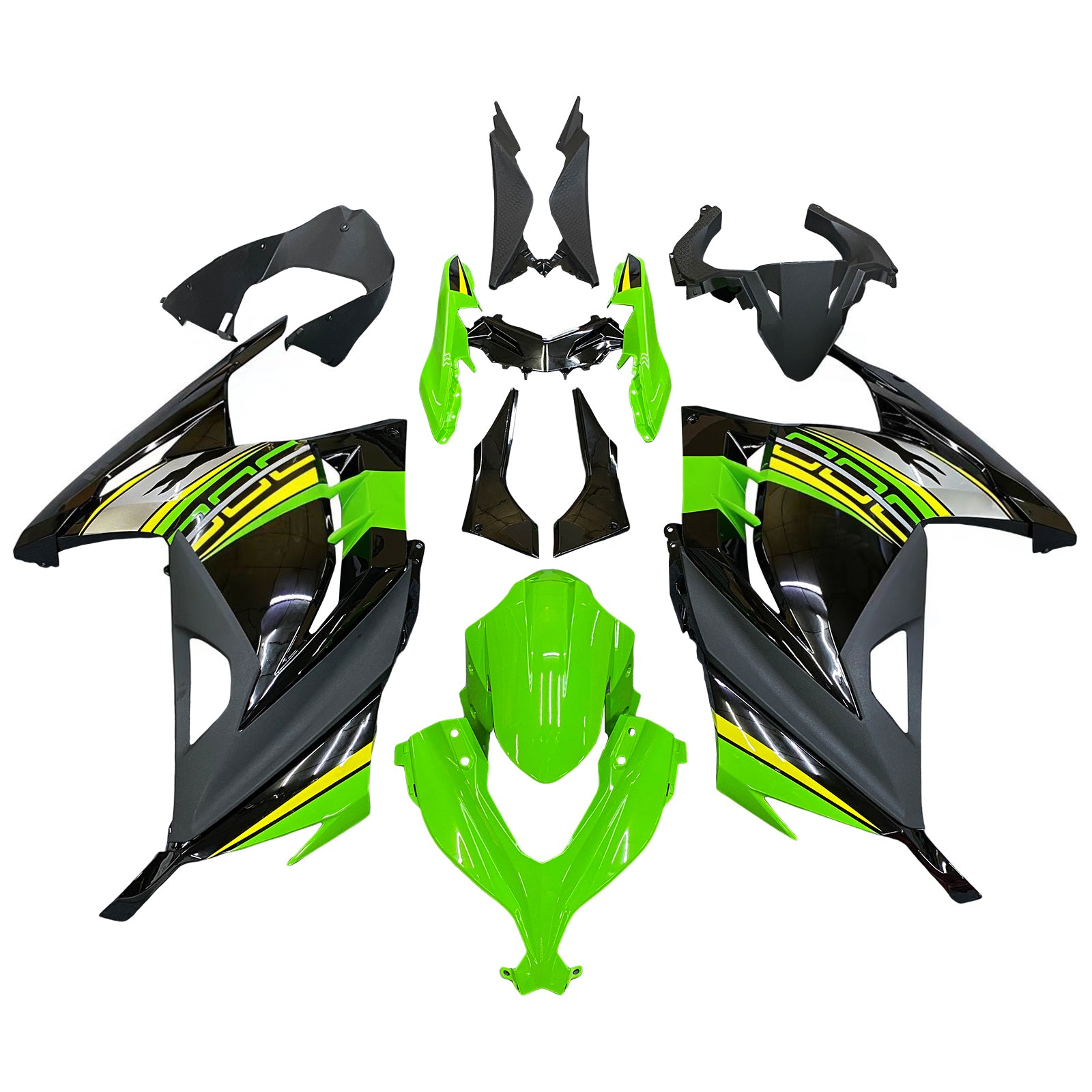 Amotopart Kawasaki EX300/Ninja 300 2013-2017 Zestaw owiewek nadwozia z tworzywa ABS