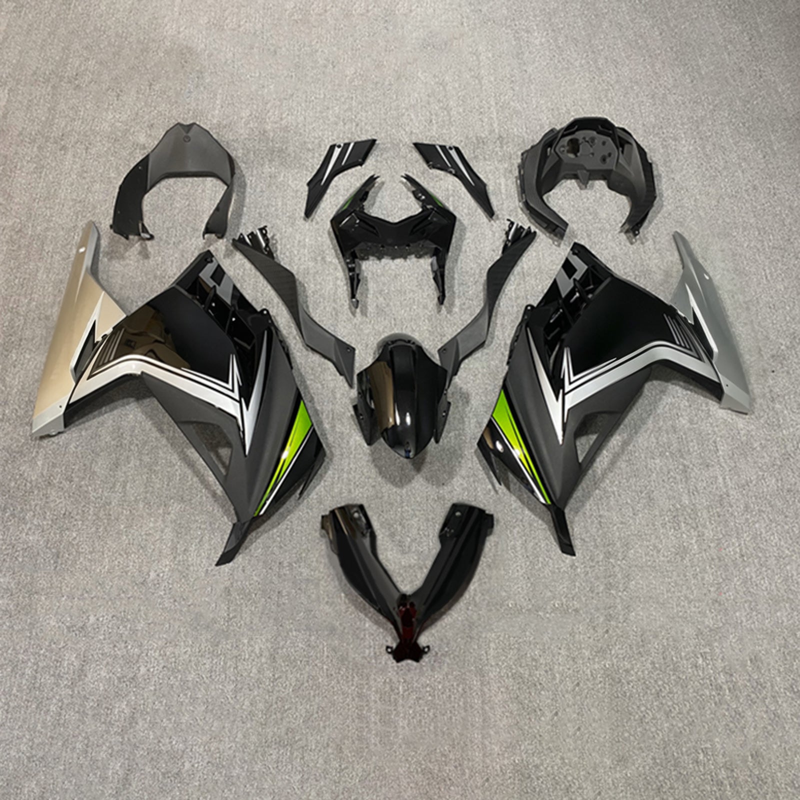 Amotopart Kawasaki EX300/Ninja 300 2013-2017 ABS kunststof carrosseriekuipset