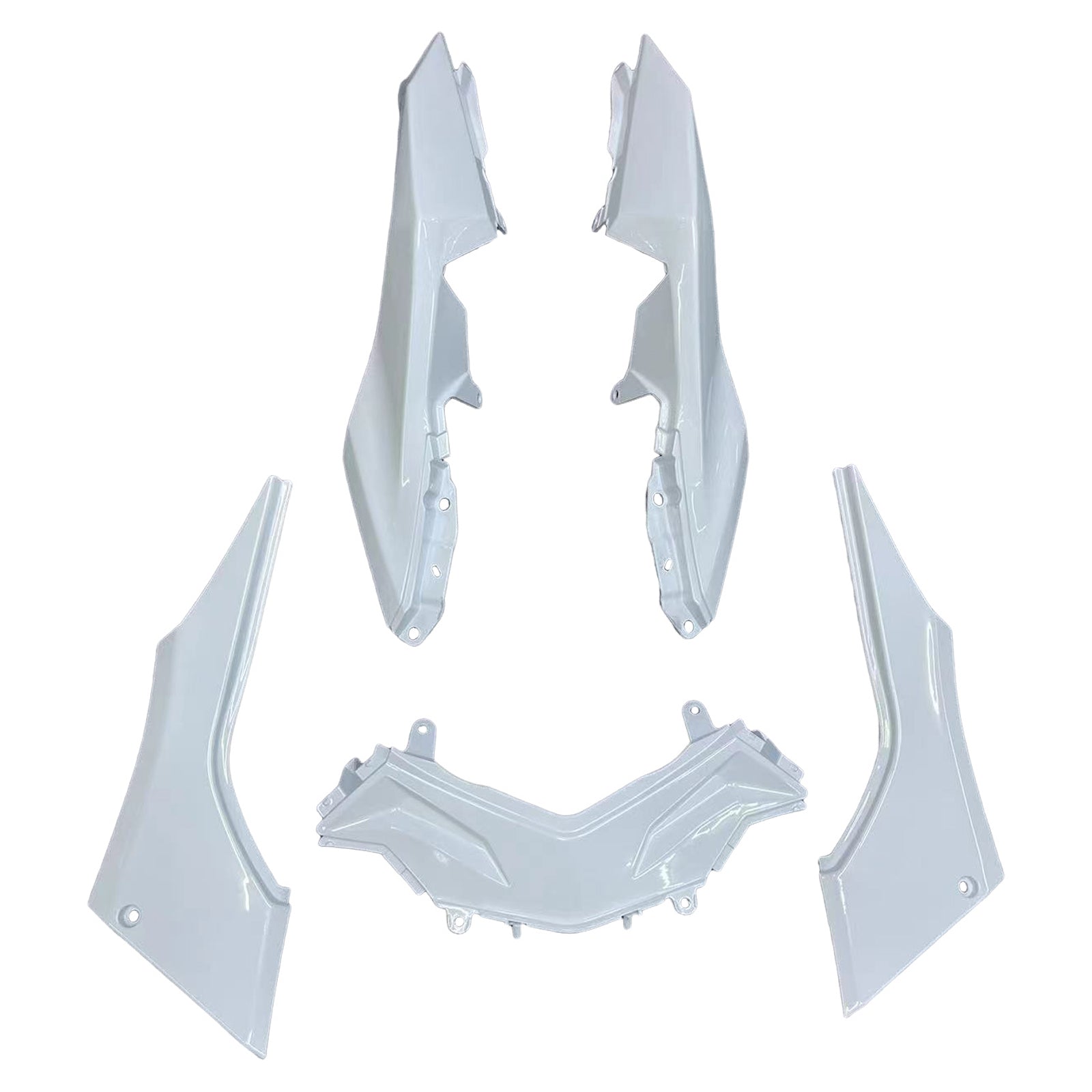 Amotopart Kawasaki EX300/Ninja300 2013-2017 Kit Carénage Carrosserie Plastique ABS
