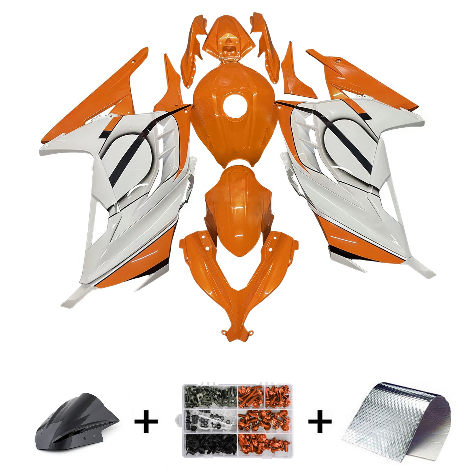 Kit de carénage par injection, carrosserie en plastique ABS pour Kawasaki EX300 Ninja300 2013-2024