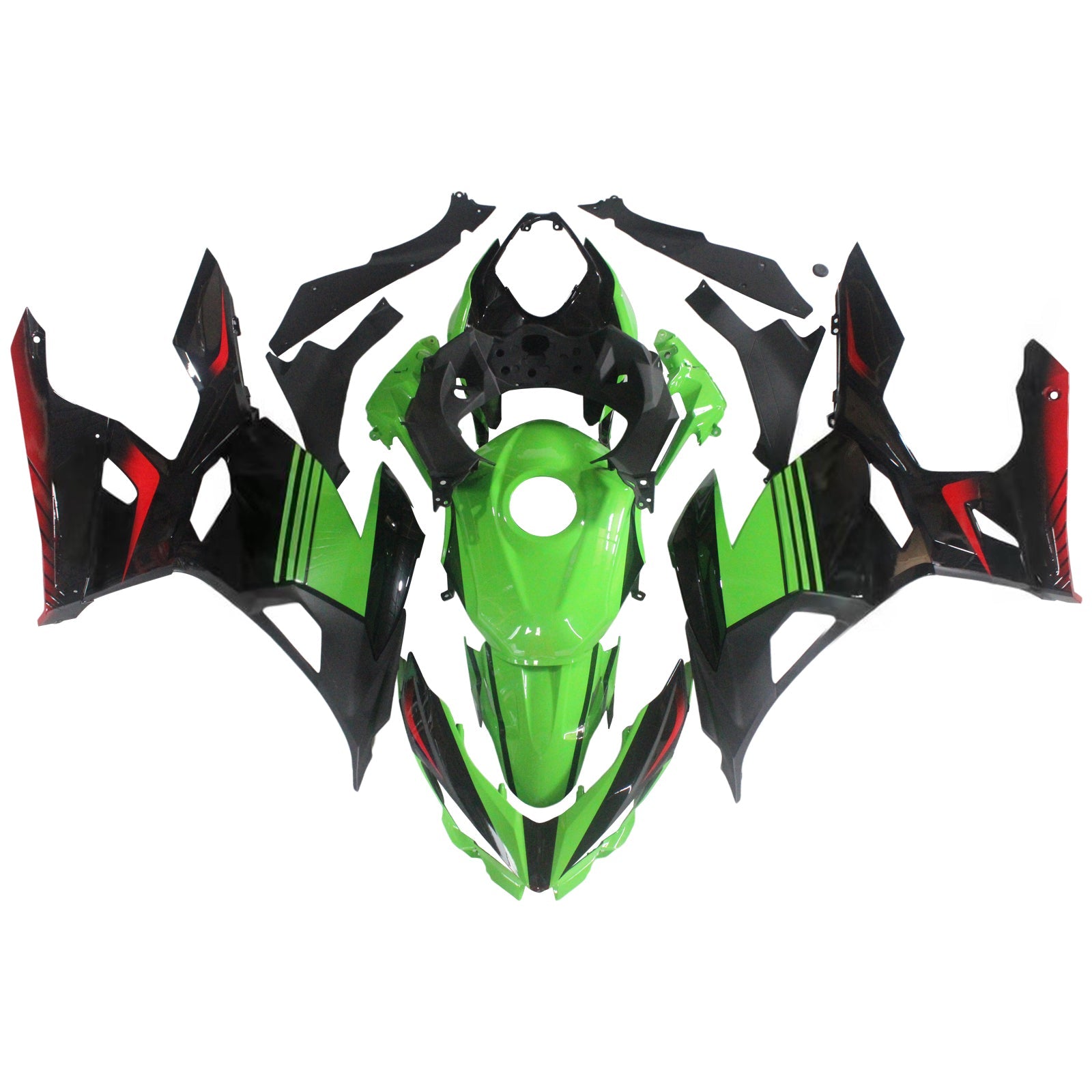 Kit carenatura iniezione carrozzeria in plastica ABS Kawasaki EX400 / Ninja400 2018-2023 FAX