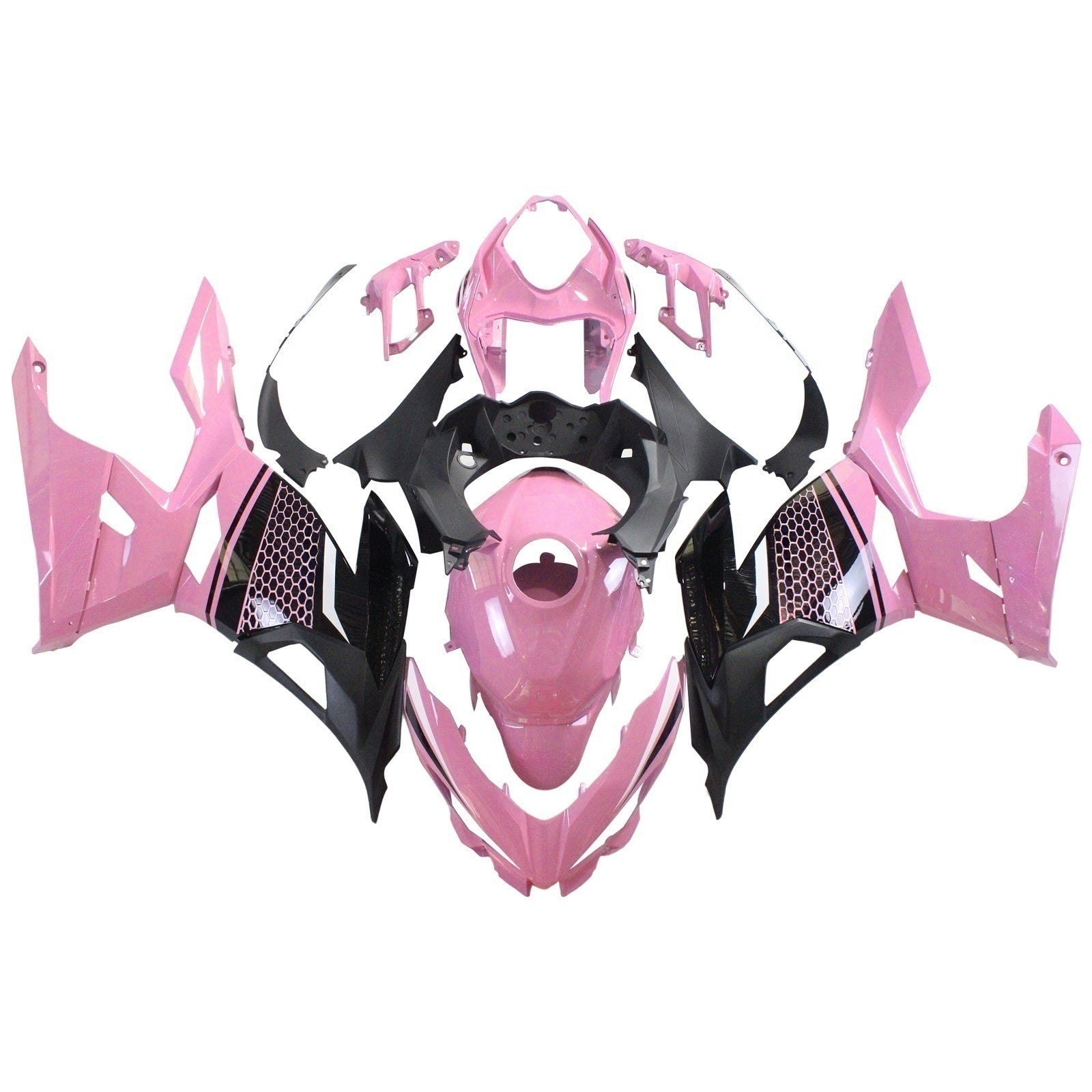 Kit de carénage Amotopart Kawasaki EX400/Ninja400 2018-2023