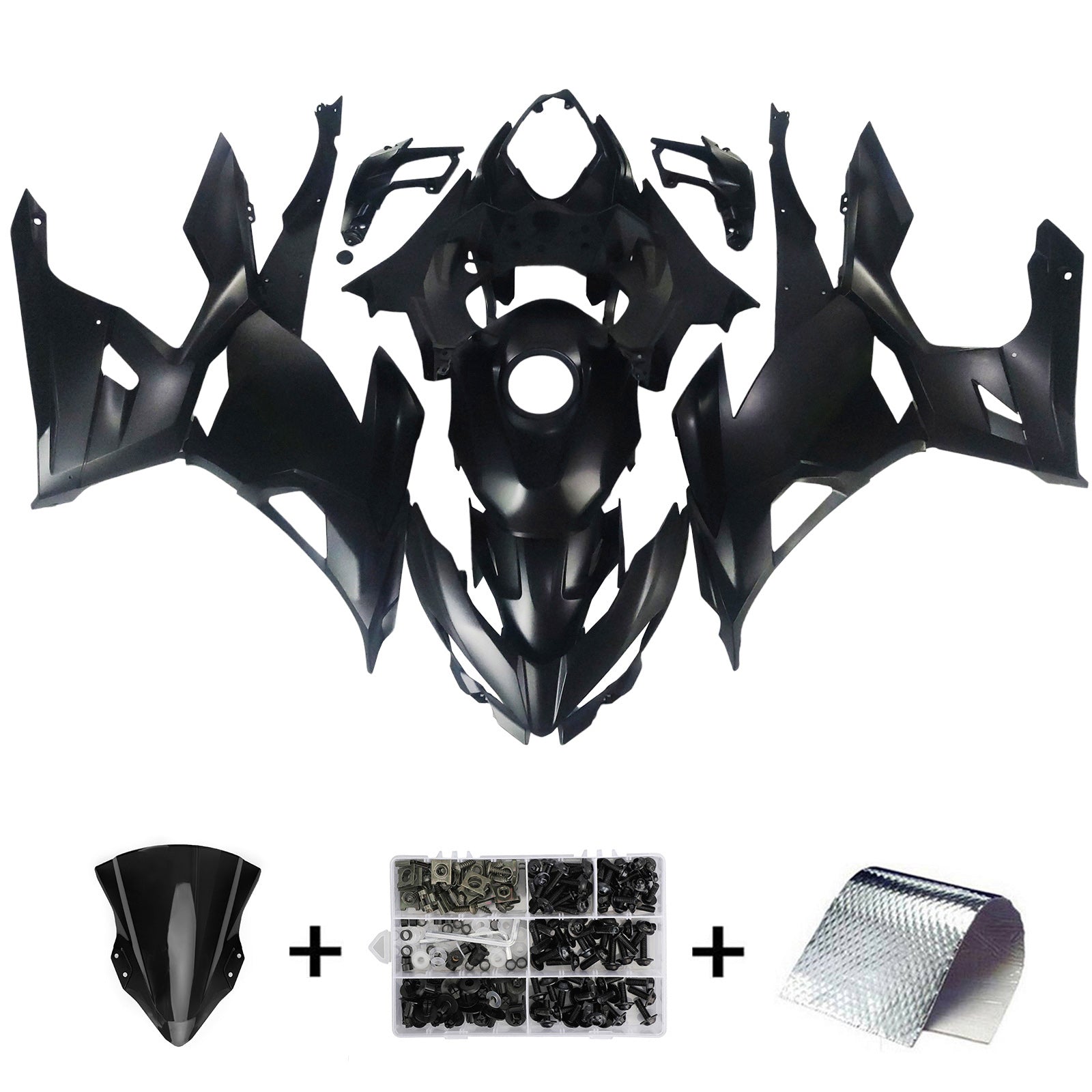 Kit carena Amotopart Kawasaki EX400/Ninja400 2018-2023