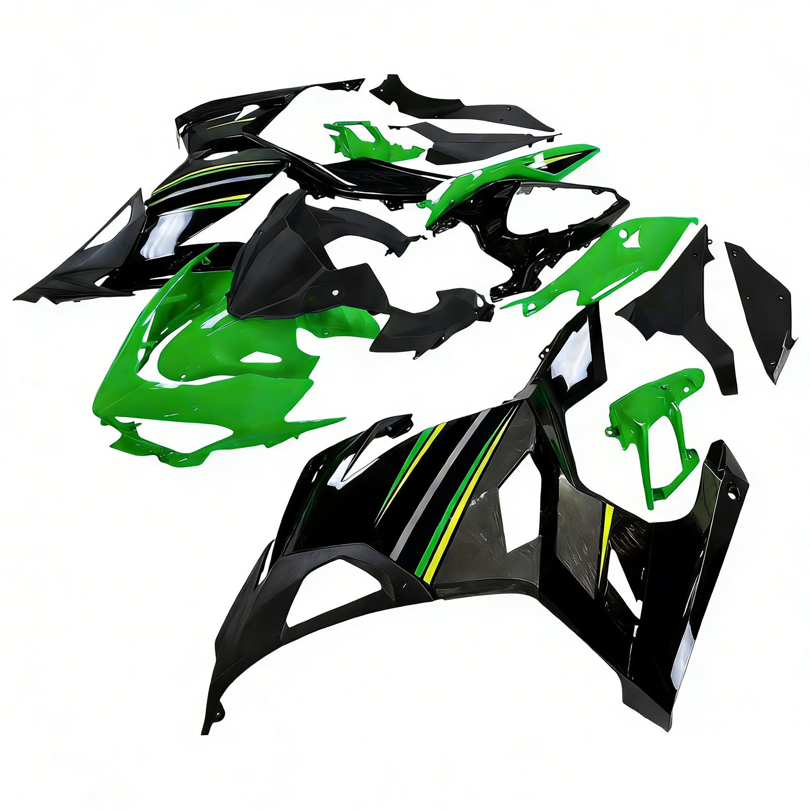 Kit de carénage Amotopart Kawasaki EX400/Ninja400 2018-2023