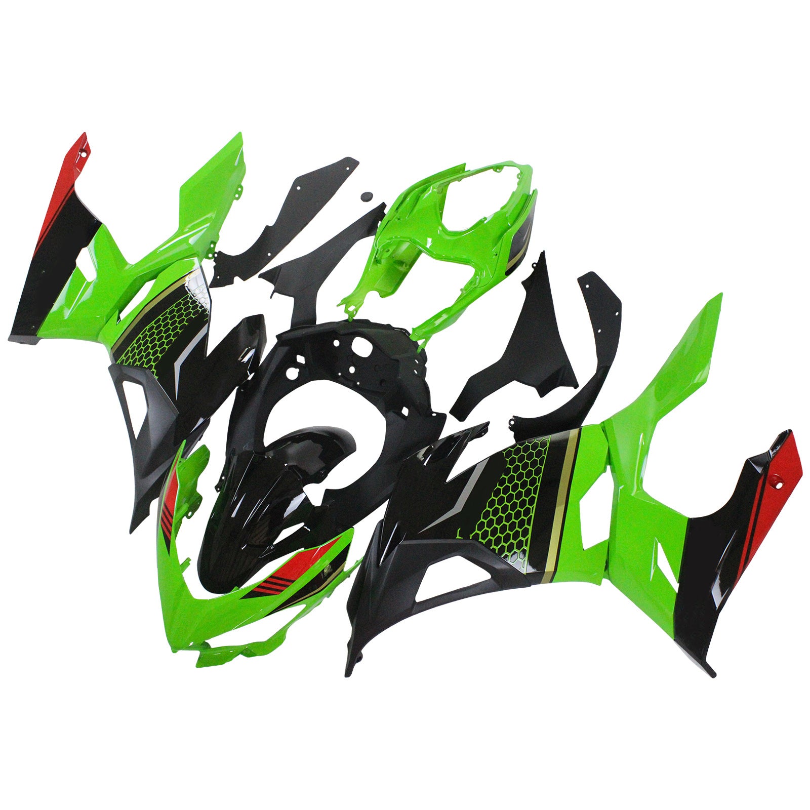 Kit de carénage Amotopart Kawasaki EX400/Ninja400 2018-2023