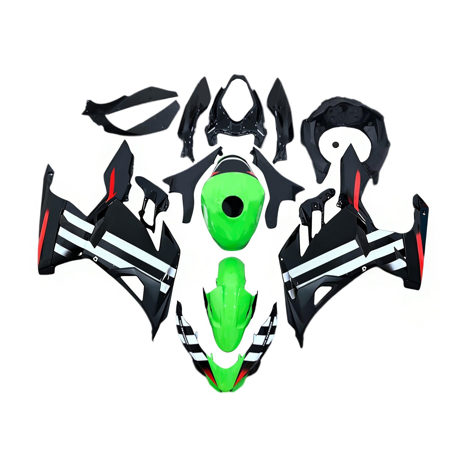 Amotopart Kawasaki EX400 Ninja400 2018-2023 Korirakenne ABS-muovi