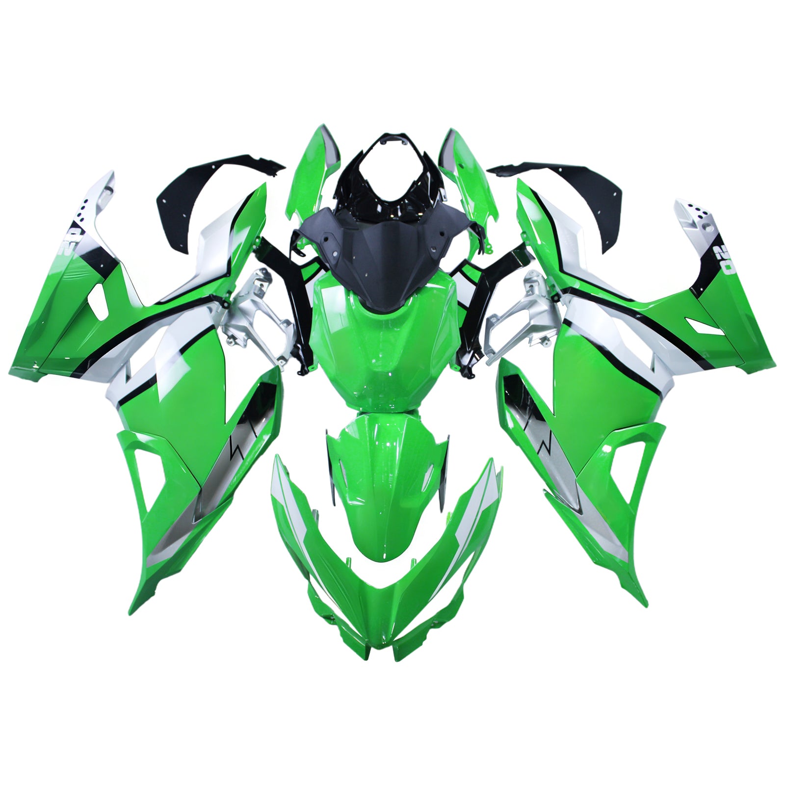 Amotopart Kawasaki EX400 Ninja400 2018-2023 Korirakenne ABS-muovi