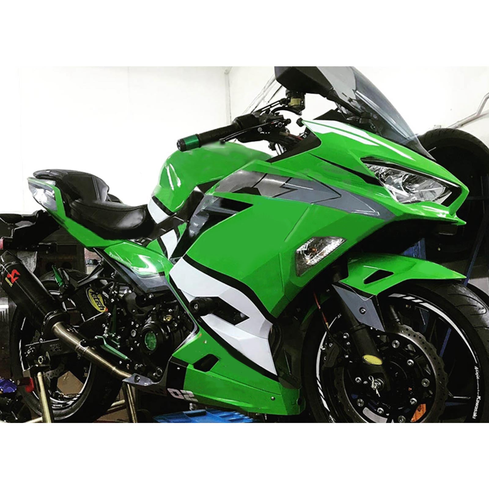 Amotopart Kawasaki EX400 Ninja400 2018-2023 Korirakenne ABS-muovi