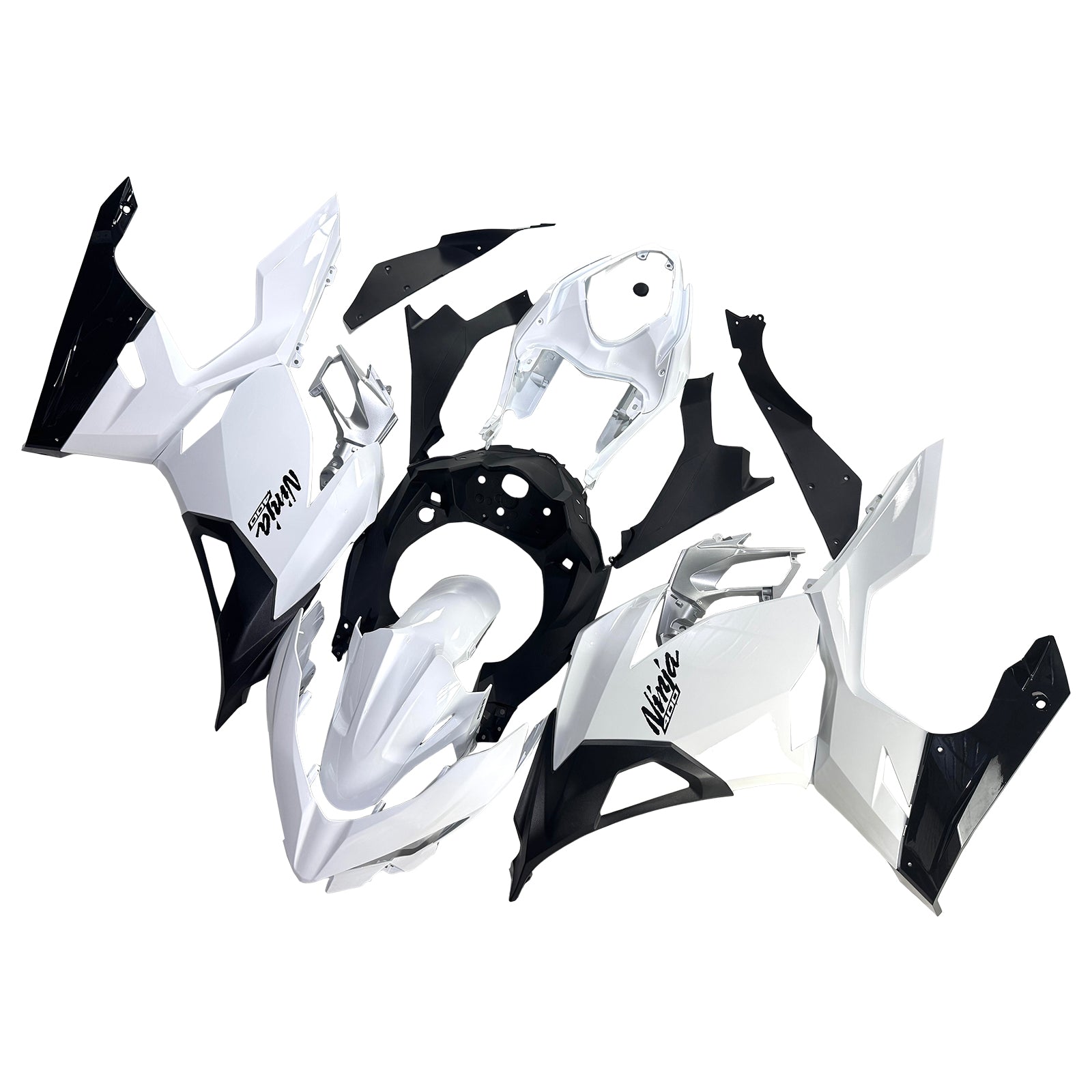 Amotopart Verkleidungsset für Kawasaki EX400 Ninja400 2018–2023, Karosserie, ABS-Kunststoff