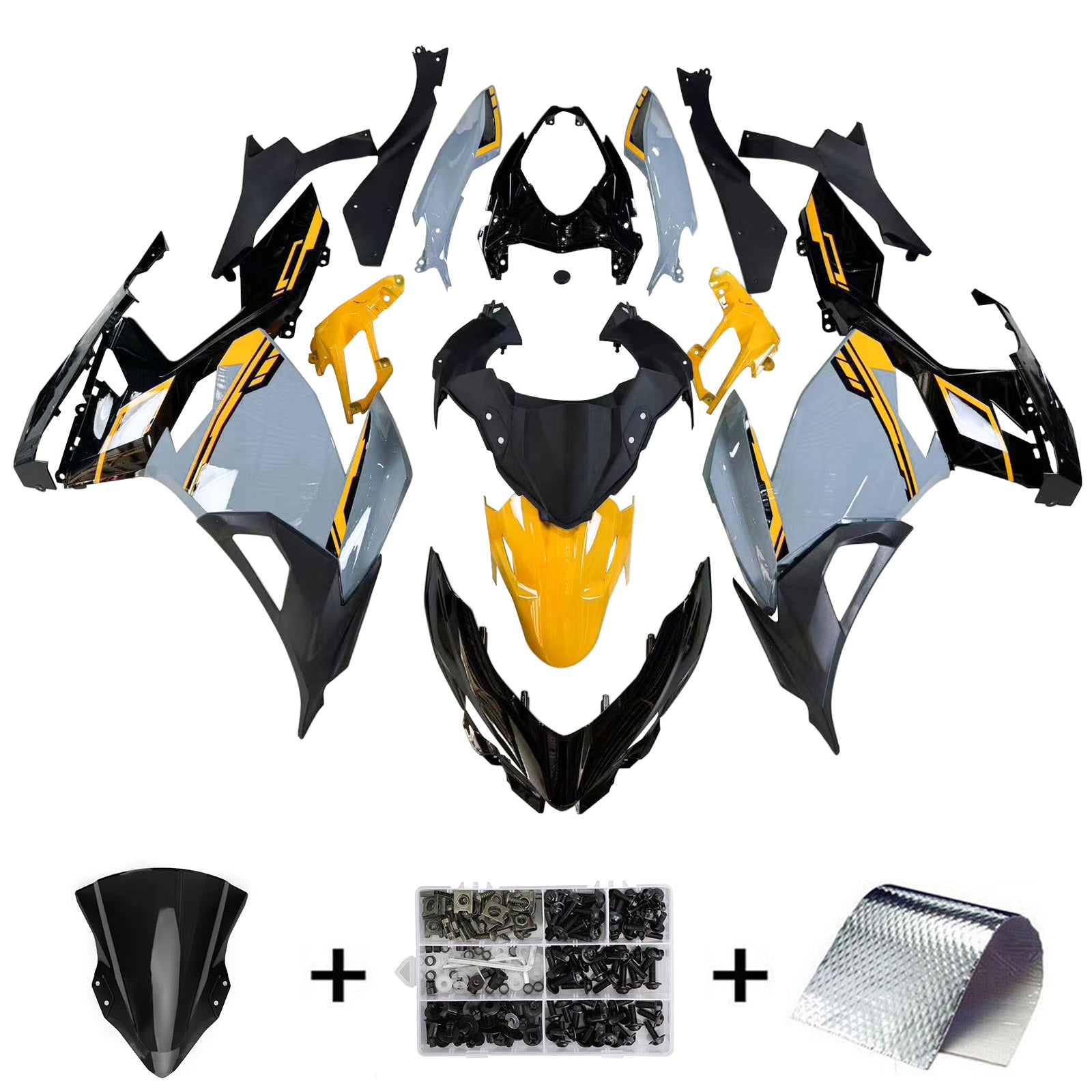 Amotopart Kawasaki EX400 Ninja400 2018-2023 Korirakenne ABS-muovi