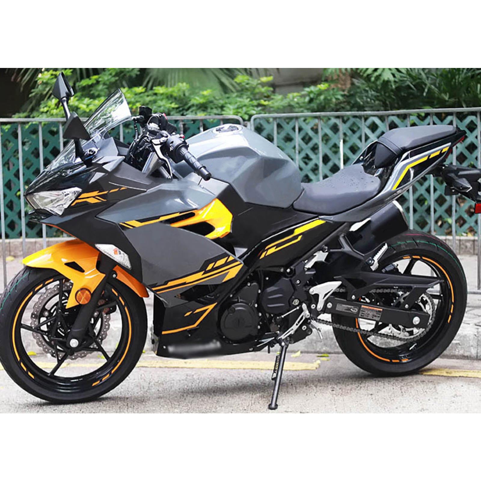 Amotopart Kawasaki EX400 Ninja400 2018-2023 Korirakenne ABS-muovi