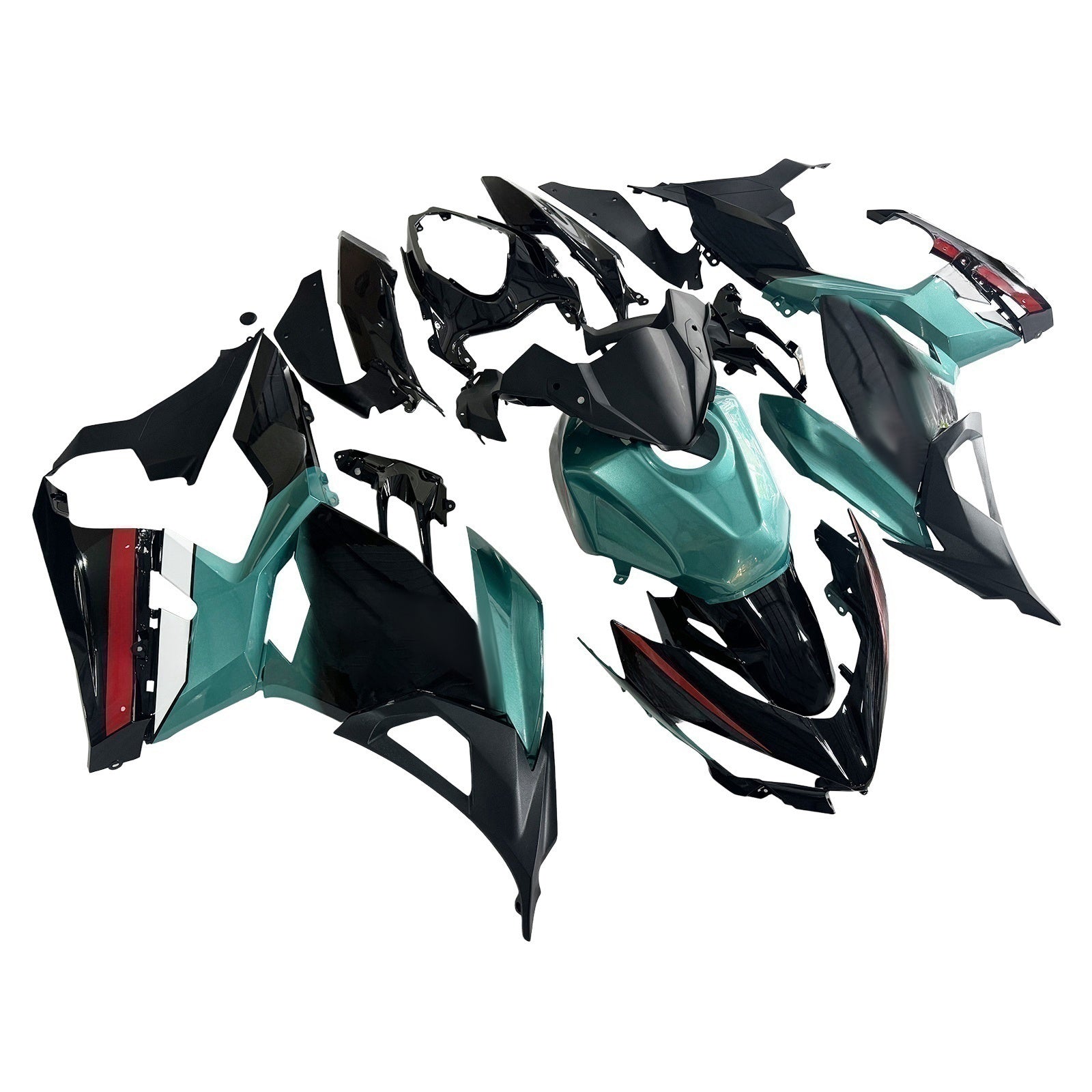 Amotopart Kawasaki Ex400 Ninja400 2018-2023 Kilpailu Corrier Plastic Abs