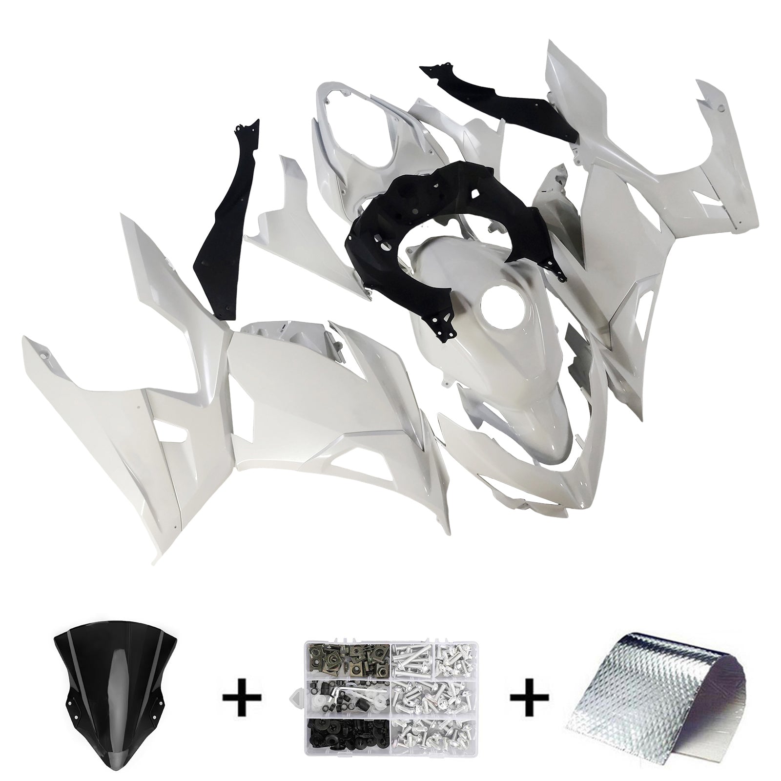 Amotopart Kawasaki EX400 Ninja400 2018-2023 Korirakenne ABS-muovi