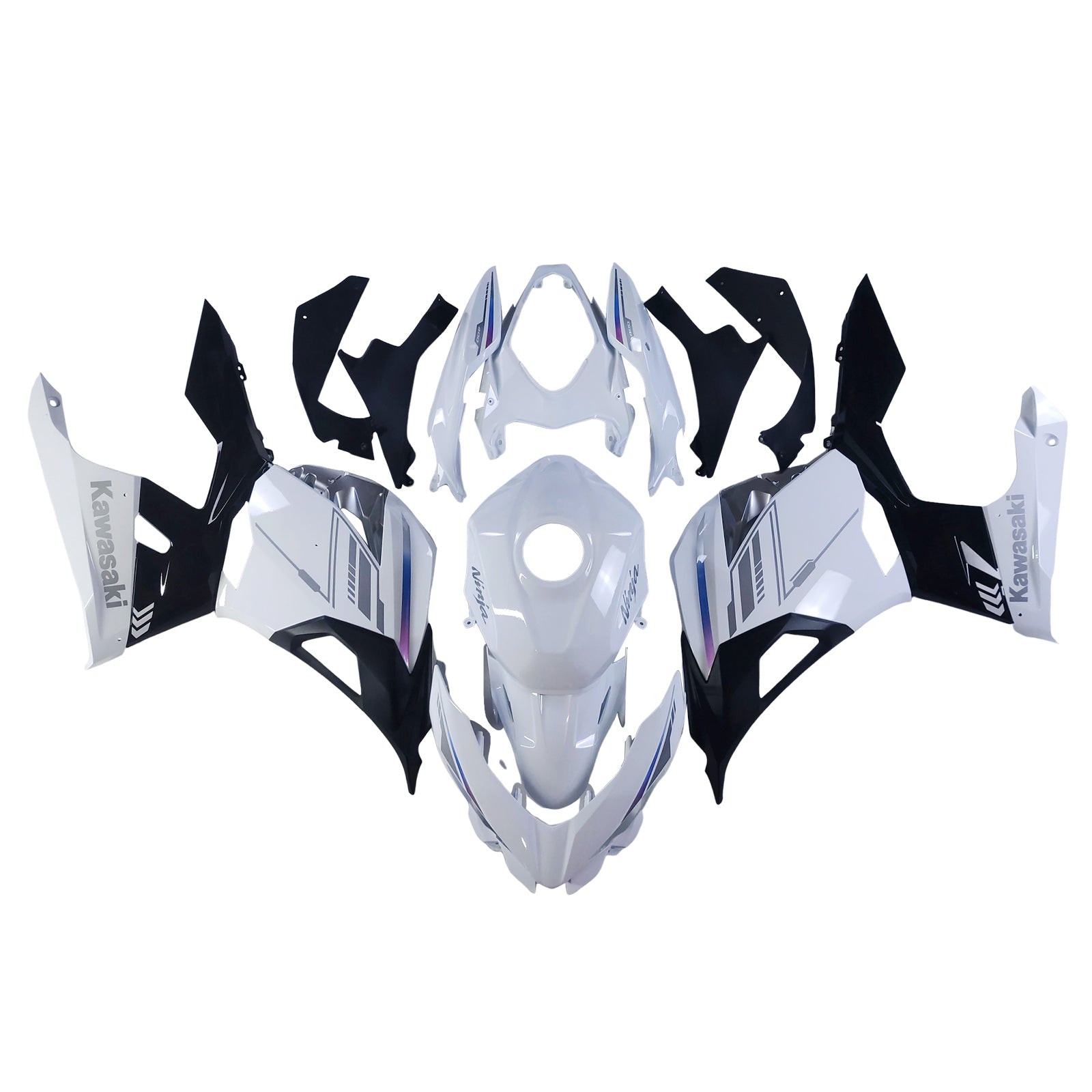 Amotopart Kawasaki EX400 Ninja400 2018-2023 Zestaw owiewek Nadwozie Tworzywo ABS