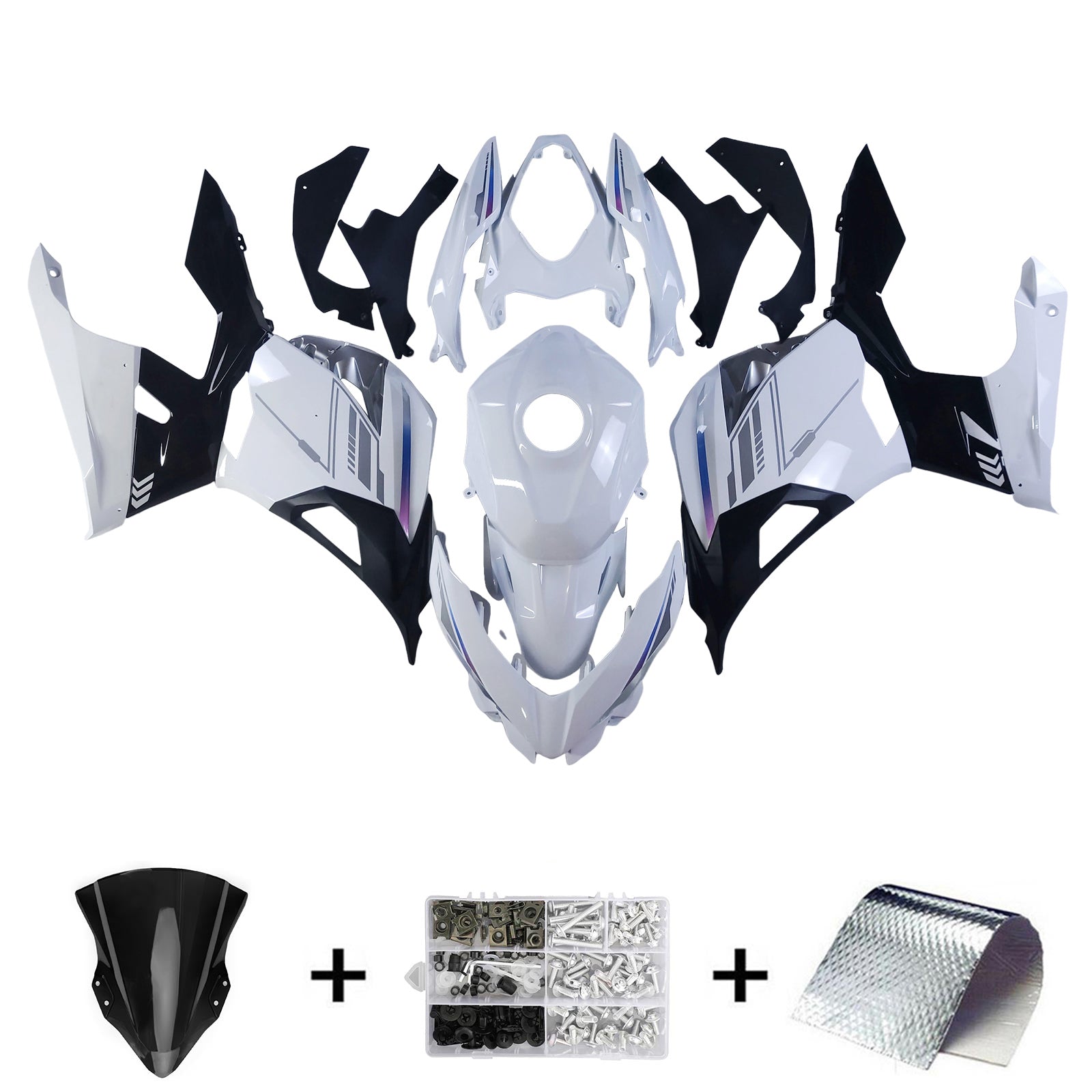 Amotopart Kawasaki EX400 Ninja400 2018-2023 Korirakenne ABS-muovi