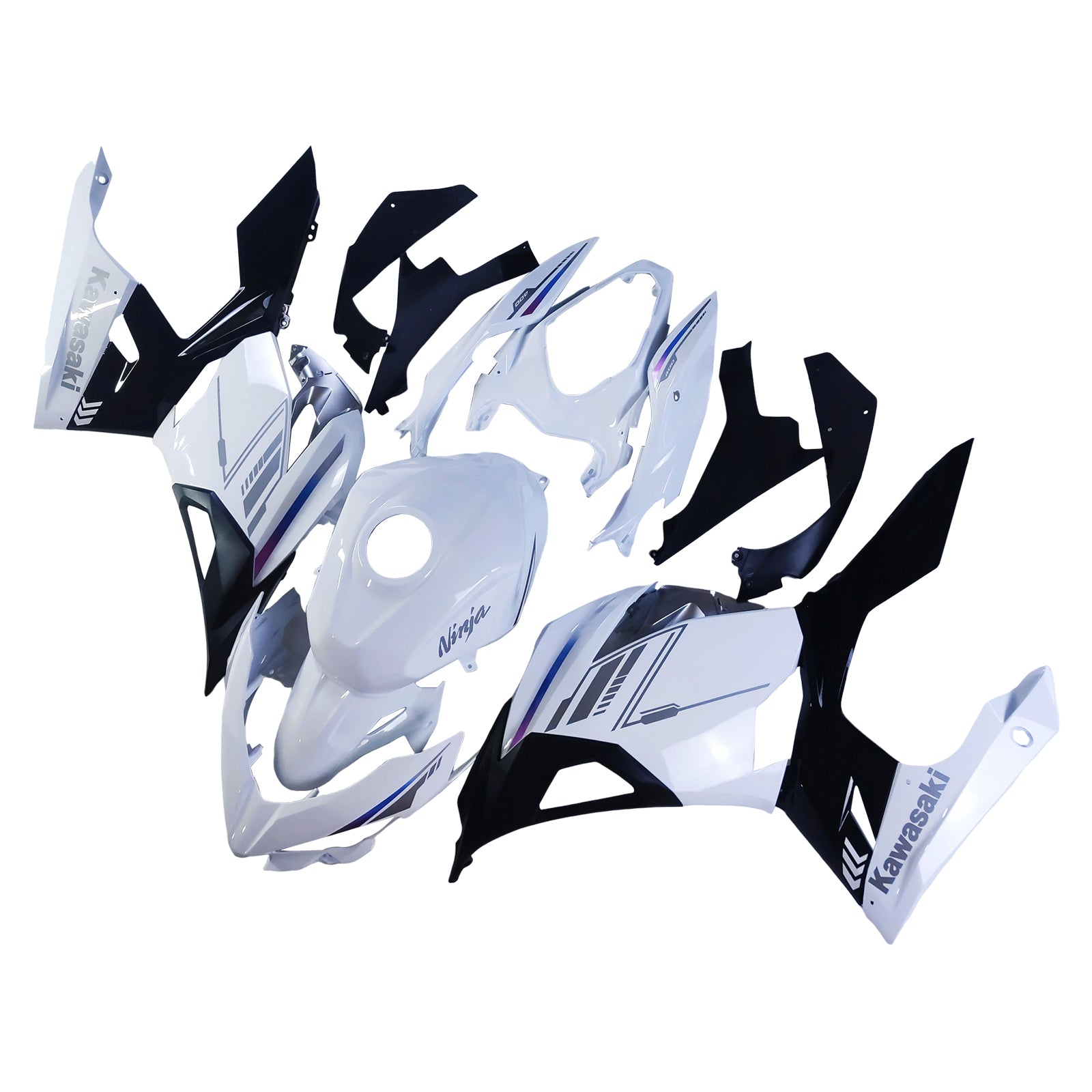 Amotopart Kawasaki EX400 Ninja400 2018-2023 Zestaw owiewek Nadwozie Tworzywo ABS