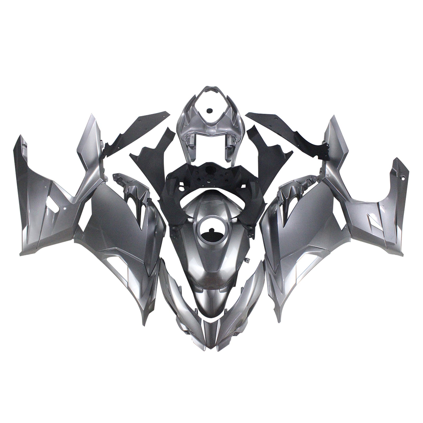 Amotopart Kawasaki EX400/Ninja400 2018-2023 Kit Carénage Carrosserie Plastique ABS