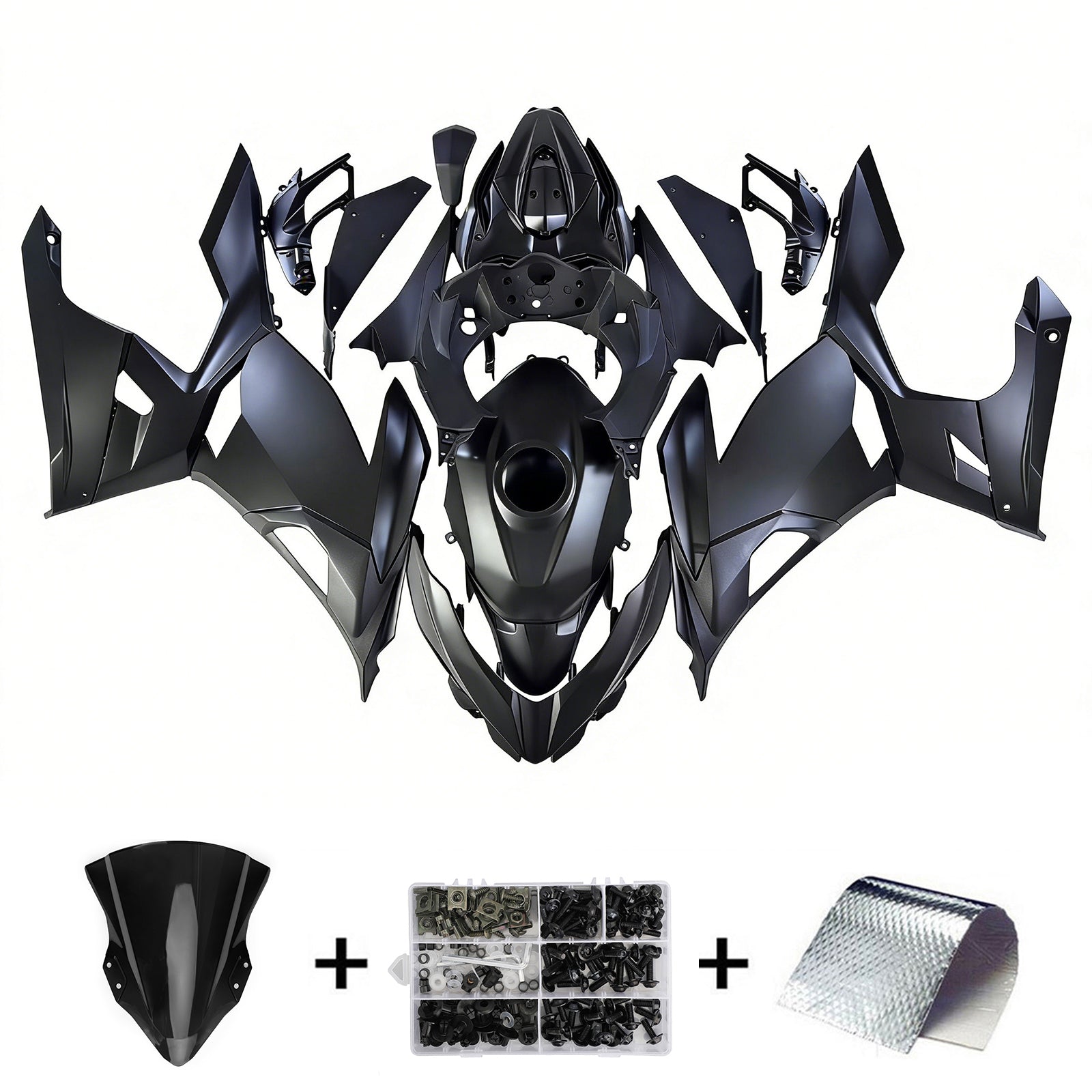 Amotopart Kawasaki EX400/Ninja400 2018-2023 ABS muovinen korirakennesarja