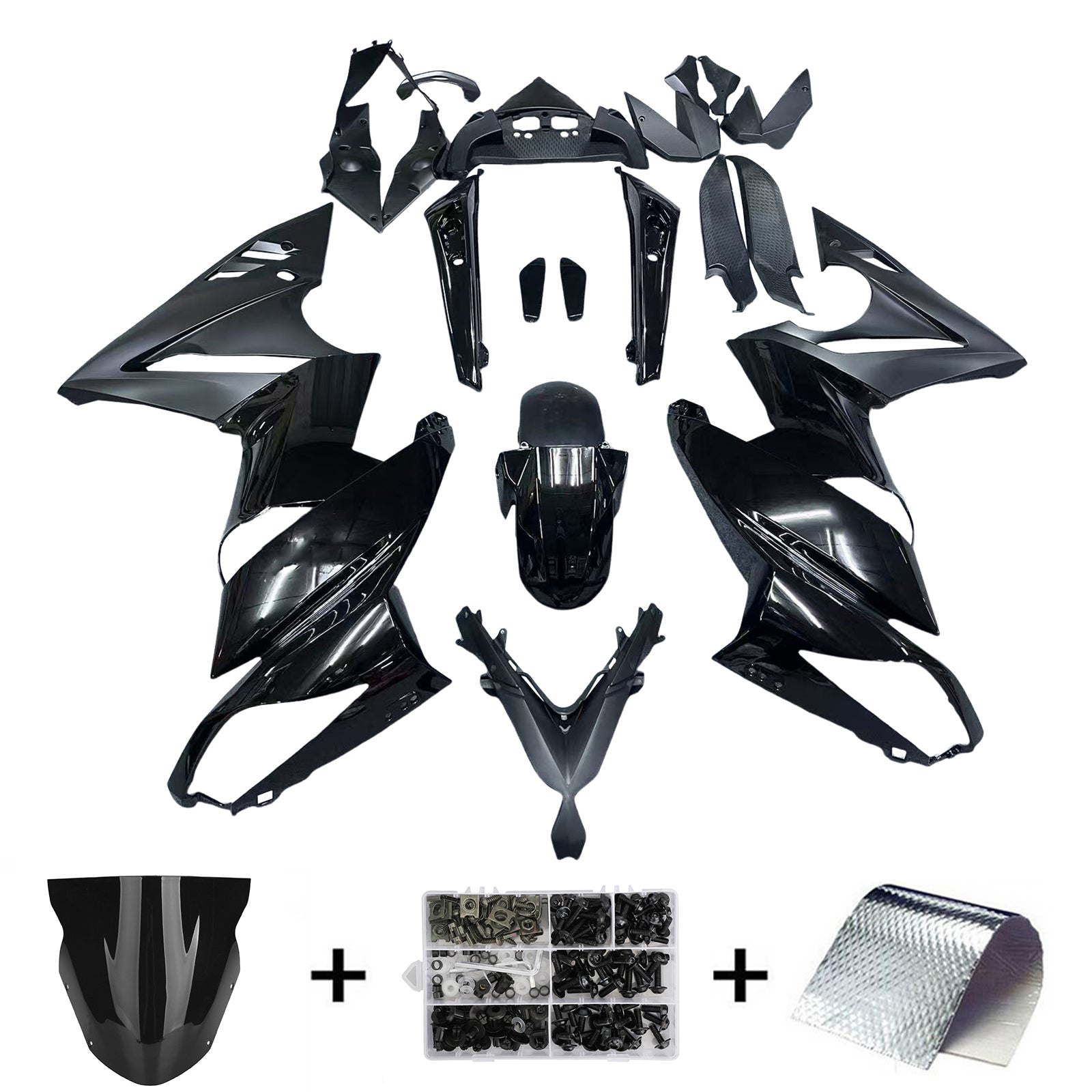 Injectie kuipkit Plastic voor Kawasaki Ninja 650 ER-6F EX650 2009-2011