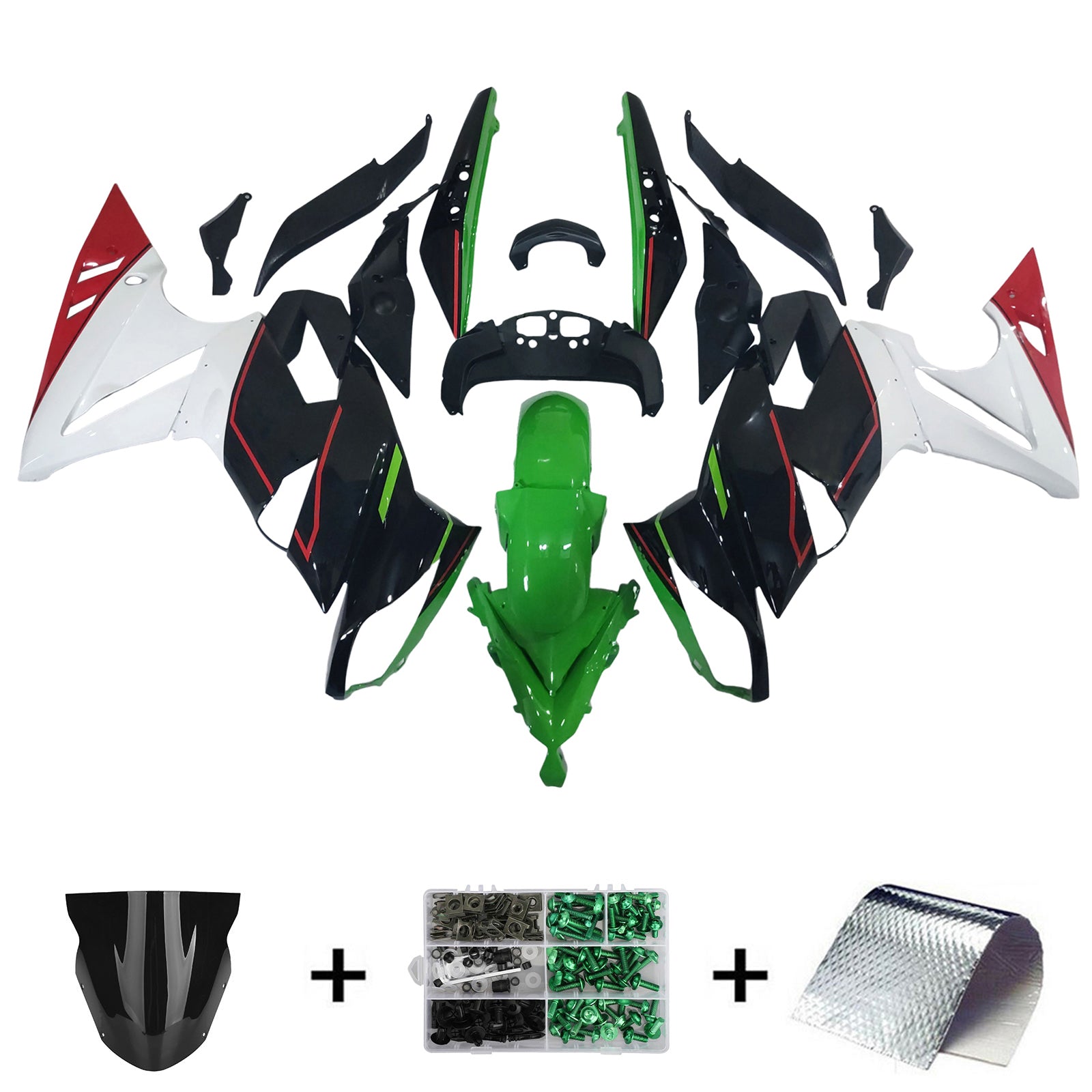 Kit carenatura iniezione plastica Kawasaki Ninja 650 ER-6F EX650 2009-2011 04#