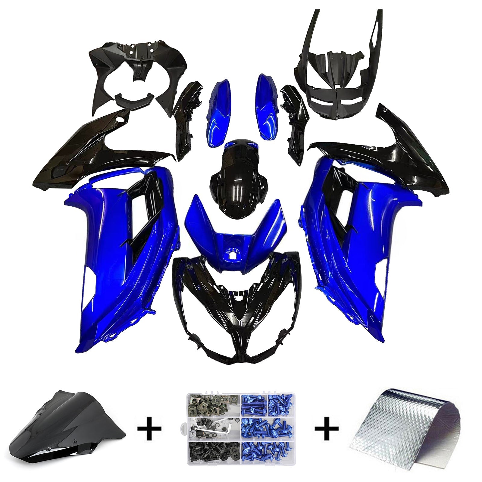 Kit de carénage Amotopart pour Kawasaki ER6F/Ninja650 2012-2016 générique