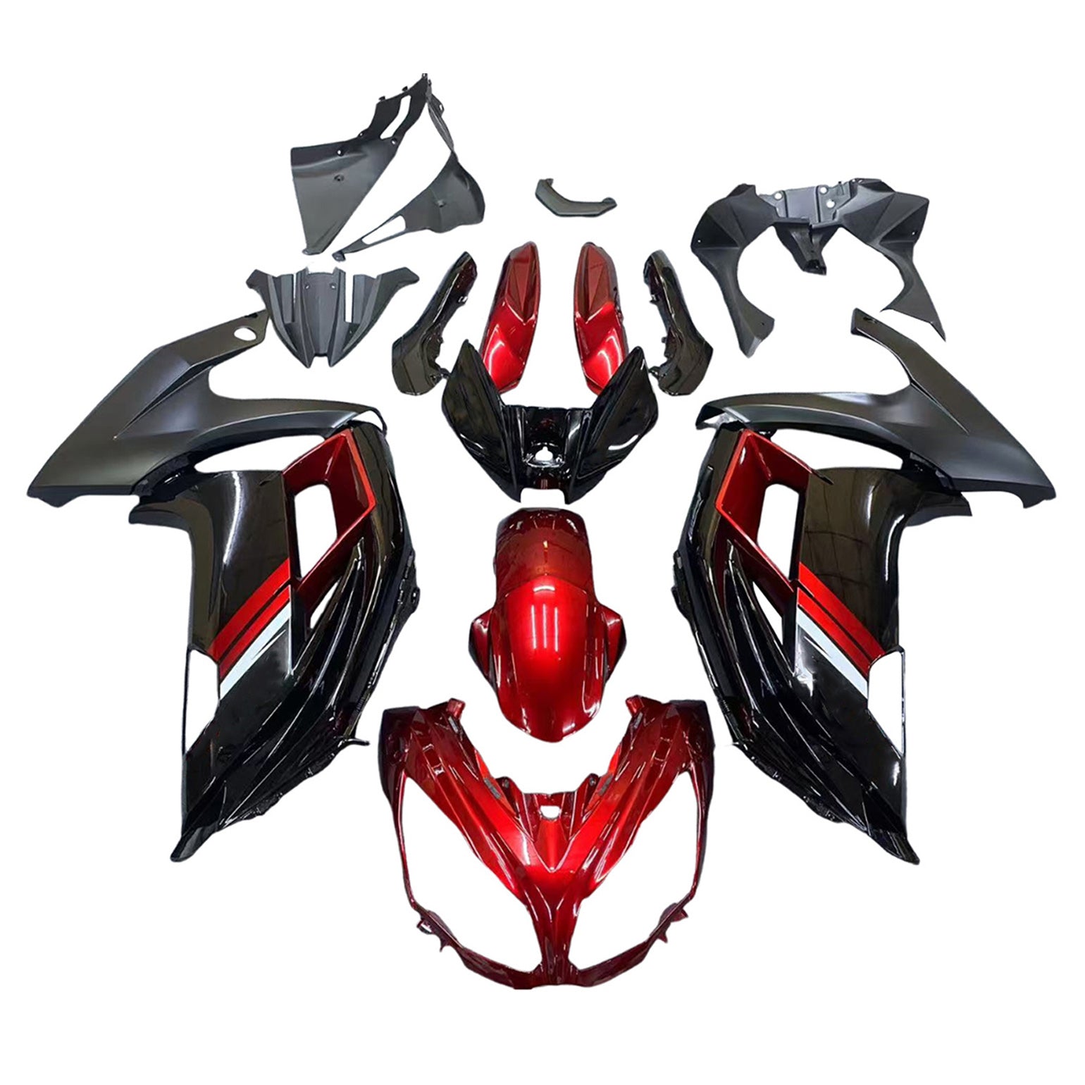 Kit de carénage Amotopart pour Kawasaki ER6F/Ninja650 2012-2016 générique