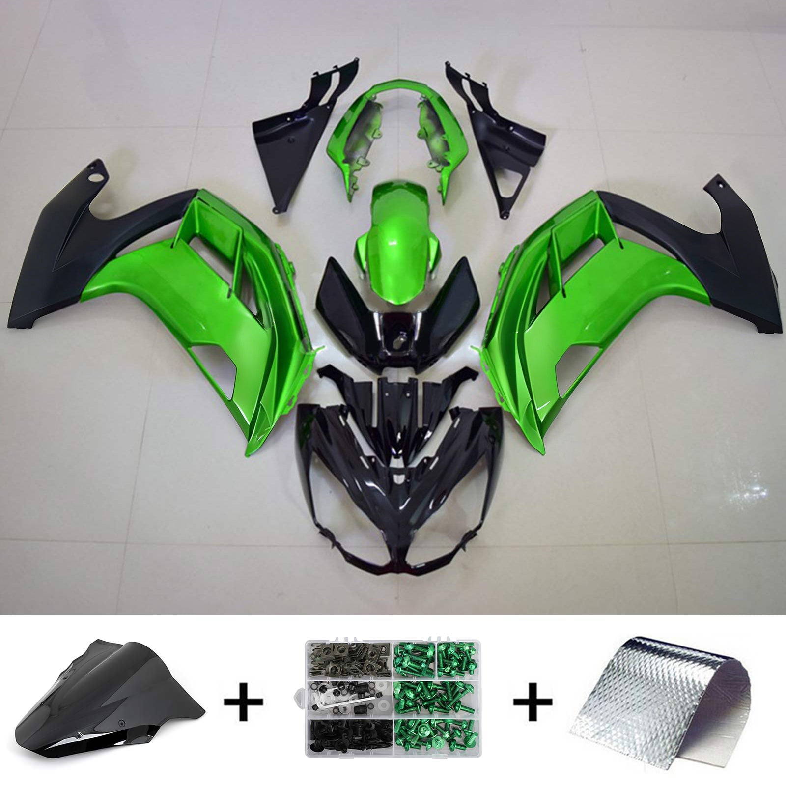 Kit de carénage Amotopart pour Kawasaki ER6F/Ninja650 2012-2016 générique
