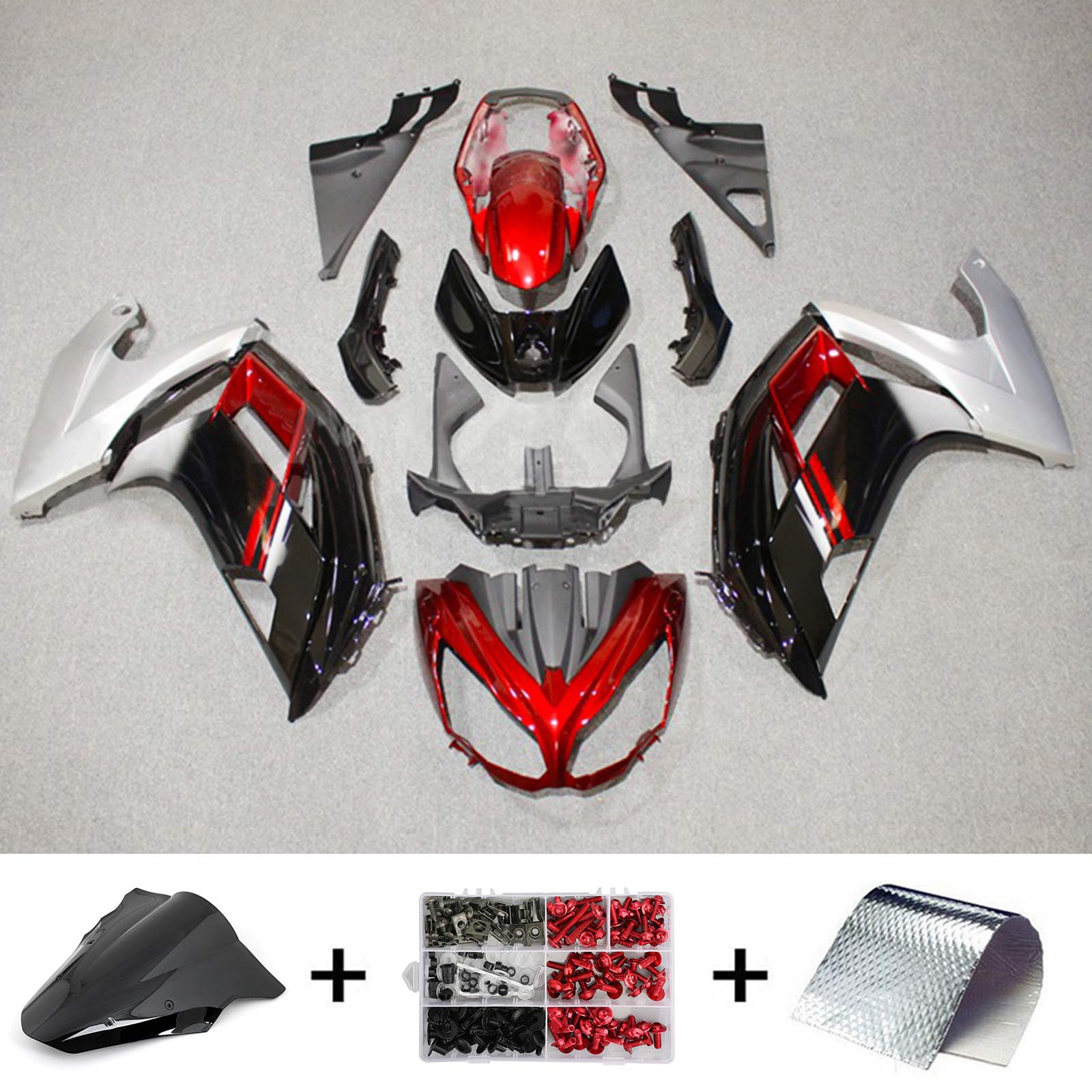 Kit de carénage Amotopart pour Kawasaki ER6F/Ninja650 2012-2016 générique