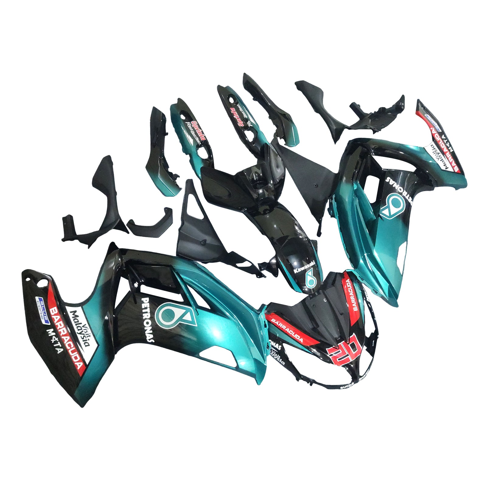 Amotopart Kuipset Kawasaki ER6F/Ninja650 2012-2016 ABS Kunststof Carrosserie