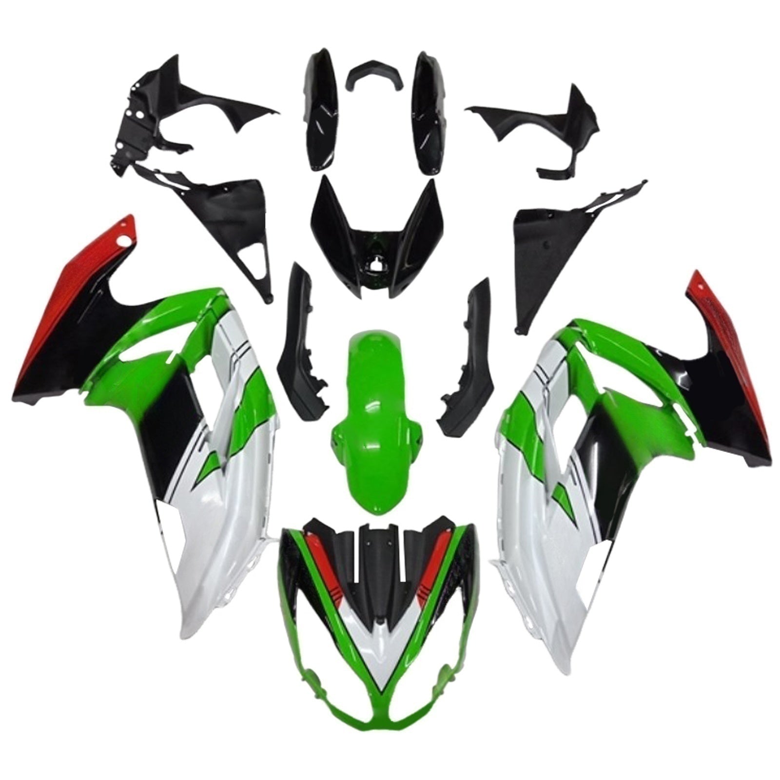 Kit de carénage d'injection Kawasaki ER6F/Ninja650 2012-2016, carrosserie en plastique ABS